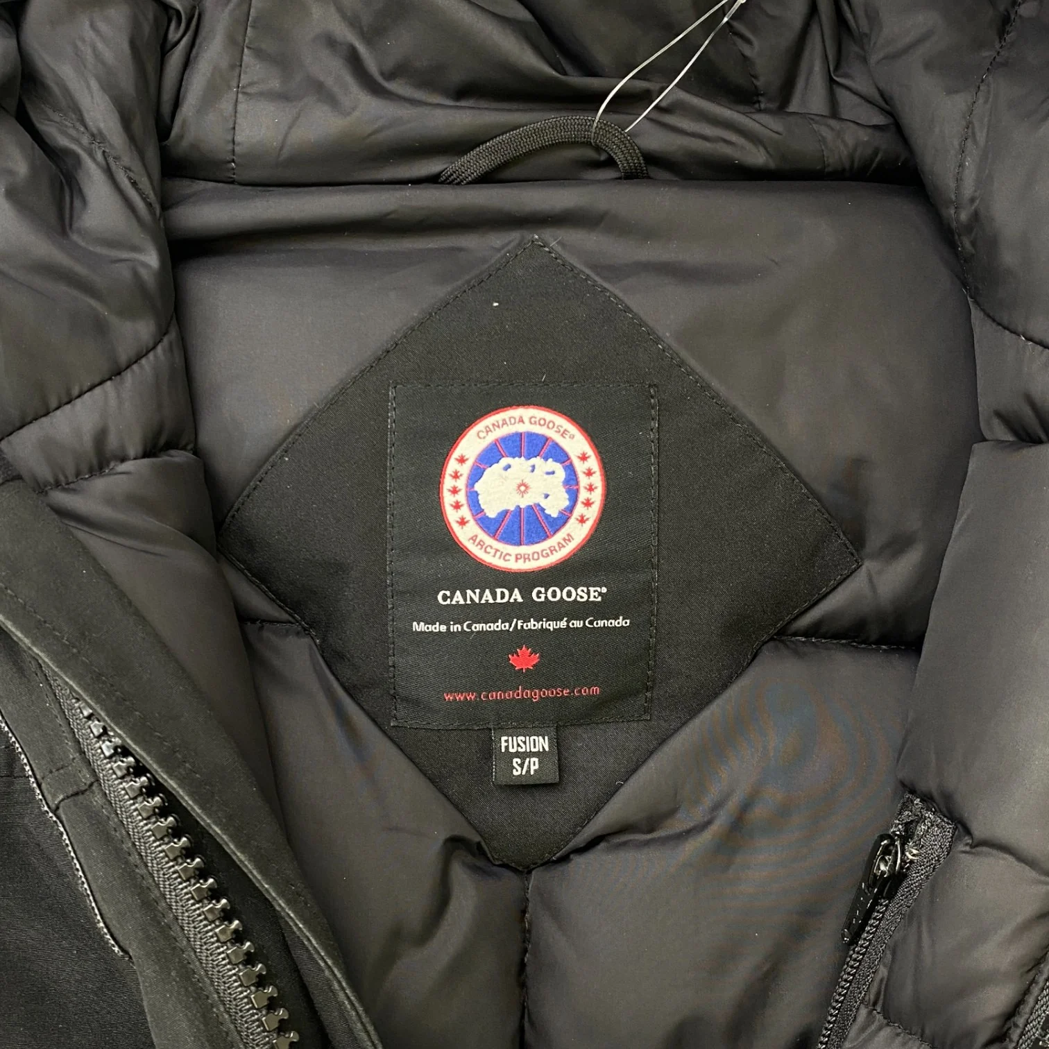 Men's Langford Parka Down Jacket Black Size S - Image 8