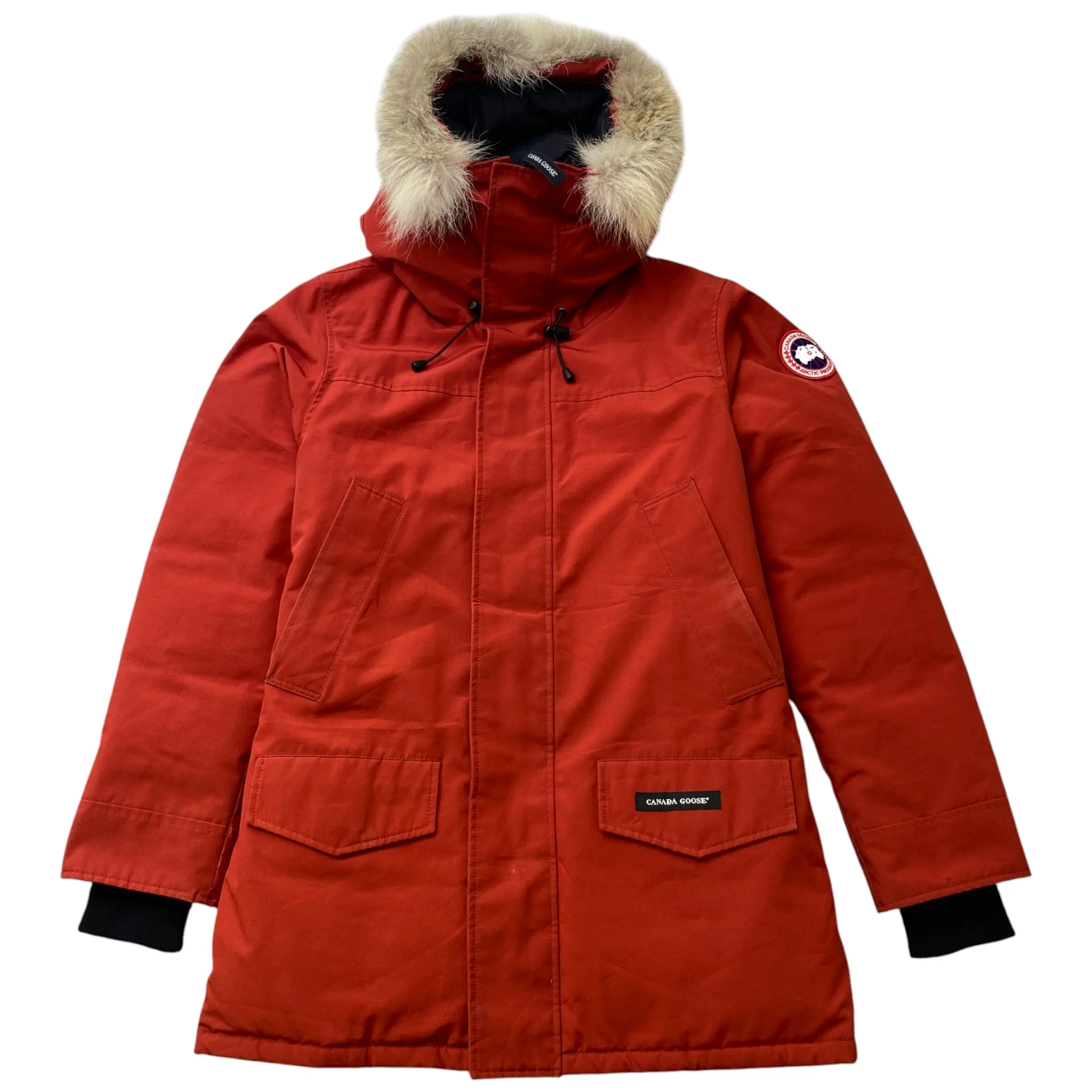 Men's Langford Parka Down Jacket Burnt Orange Size M