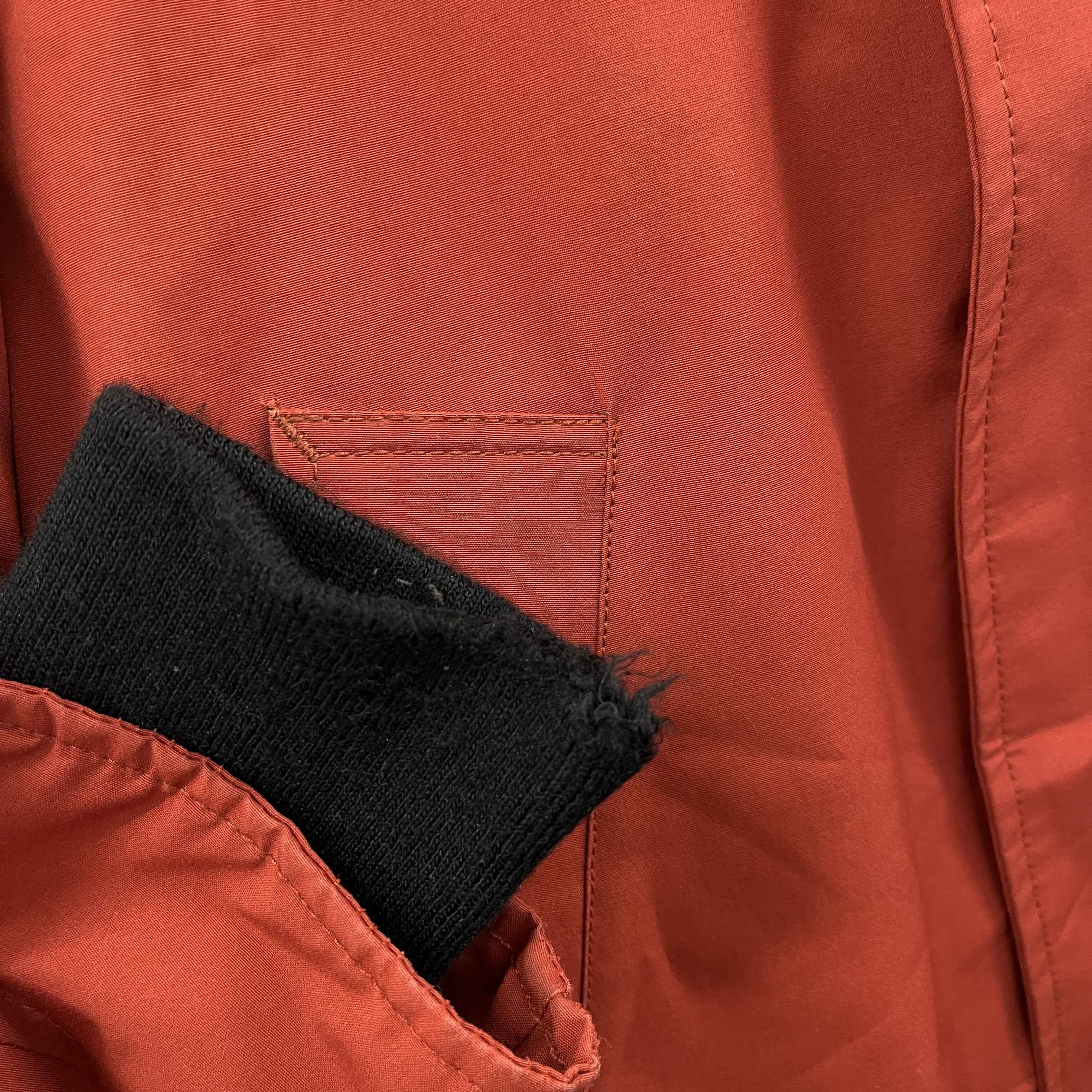 Men's Langford Parka Down Jacket Burnt Orange Size M - Image 11