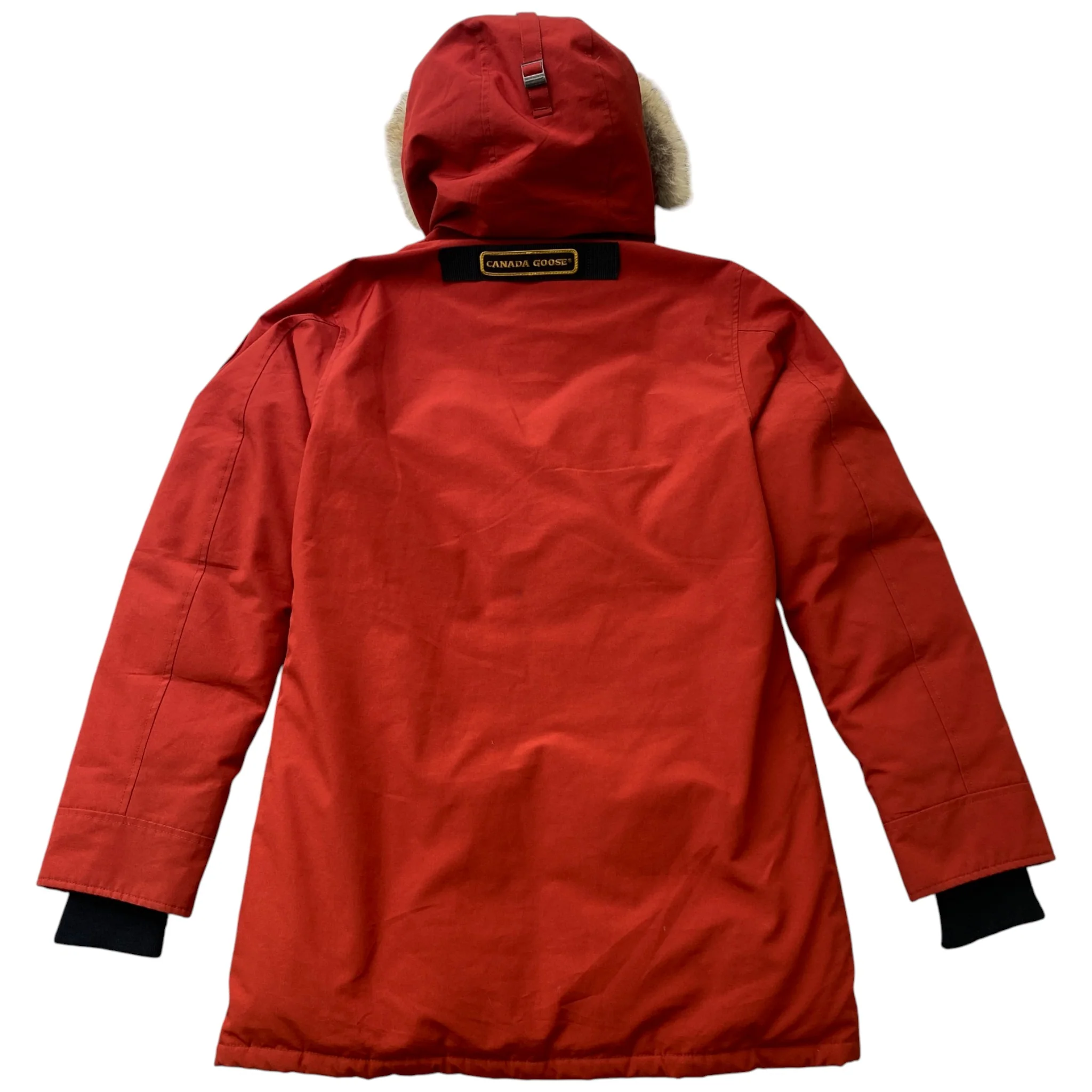 Men's Langford Parka Down Jacket Burnt Orange Size M - Image 2