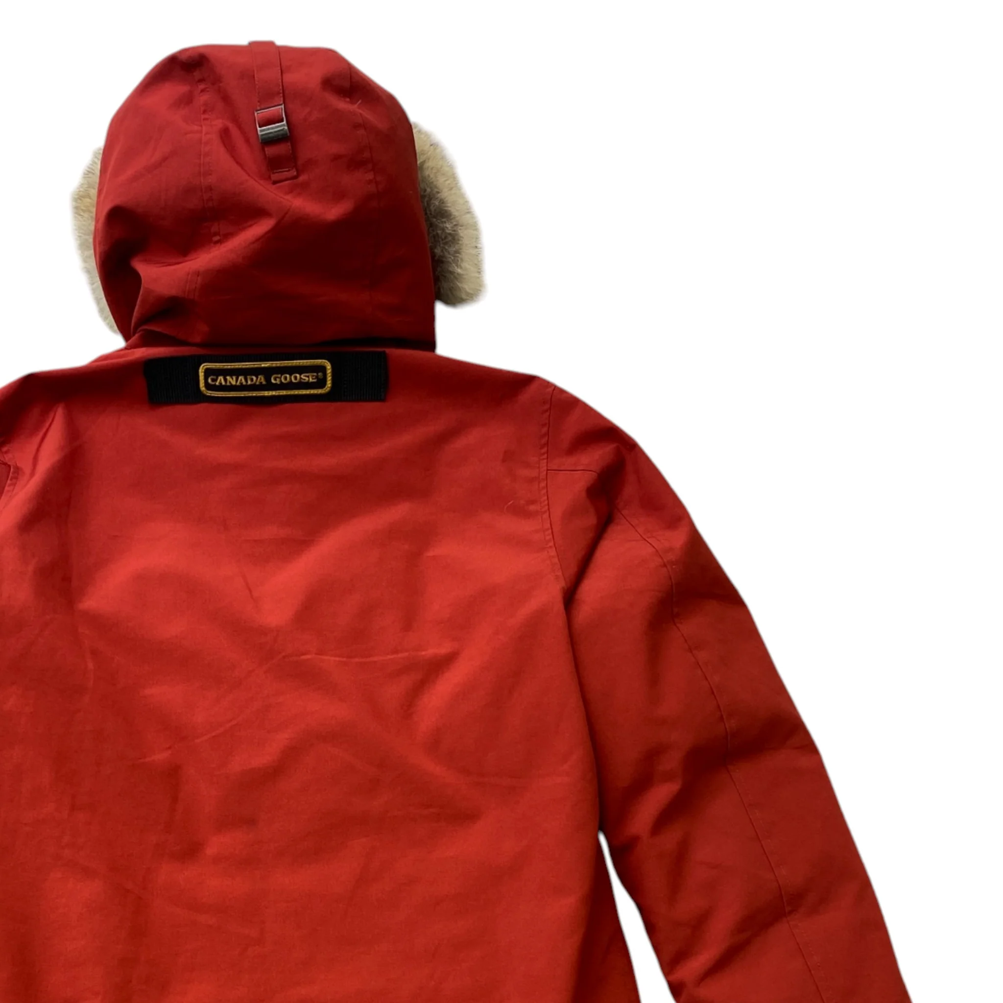 Men's Langford Parka Down Jacket Burnt Orange Size M - Image 4