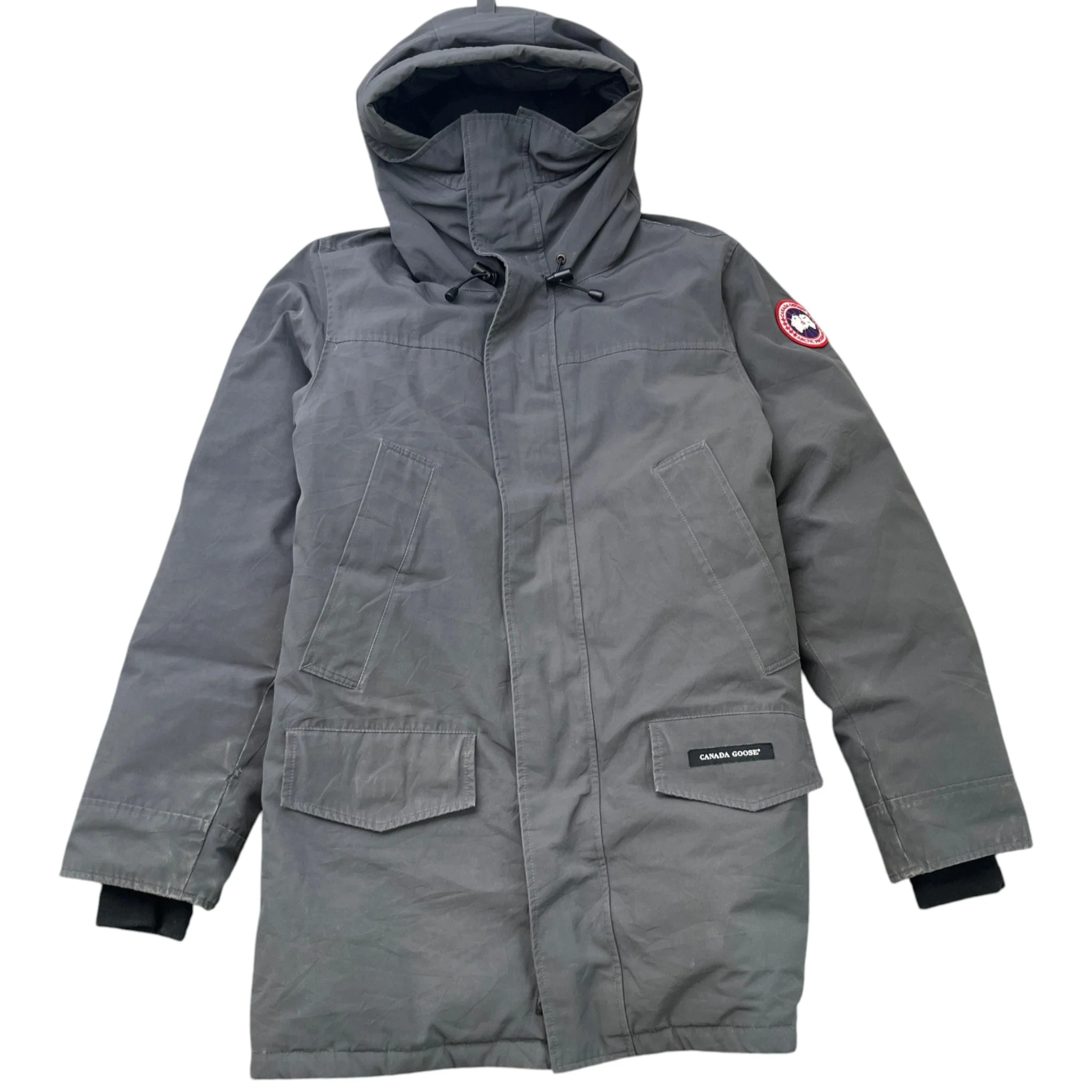 Men's Langford Parka Down Jacket Grey Size M