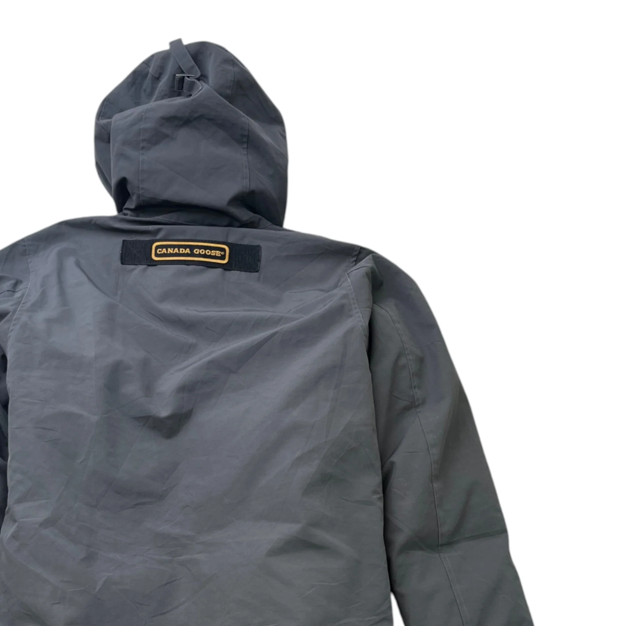 Men's Langford Parka Down Jacket Grey Size M - Image 4