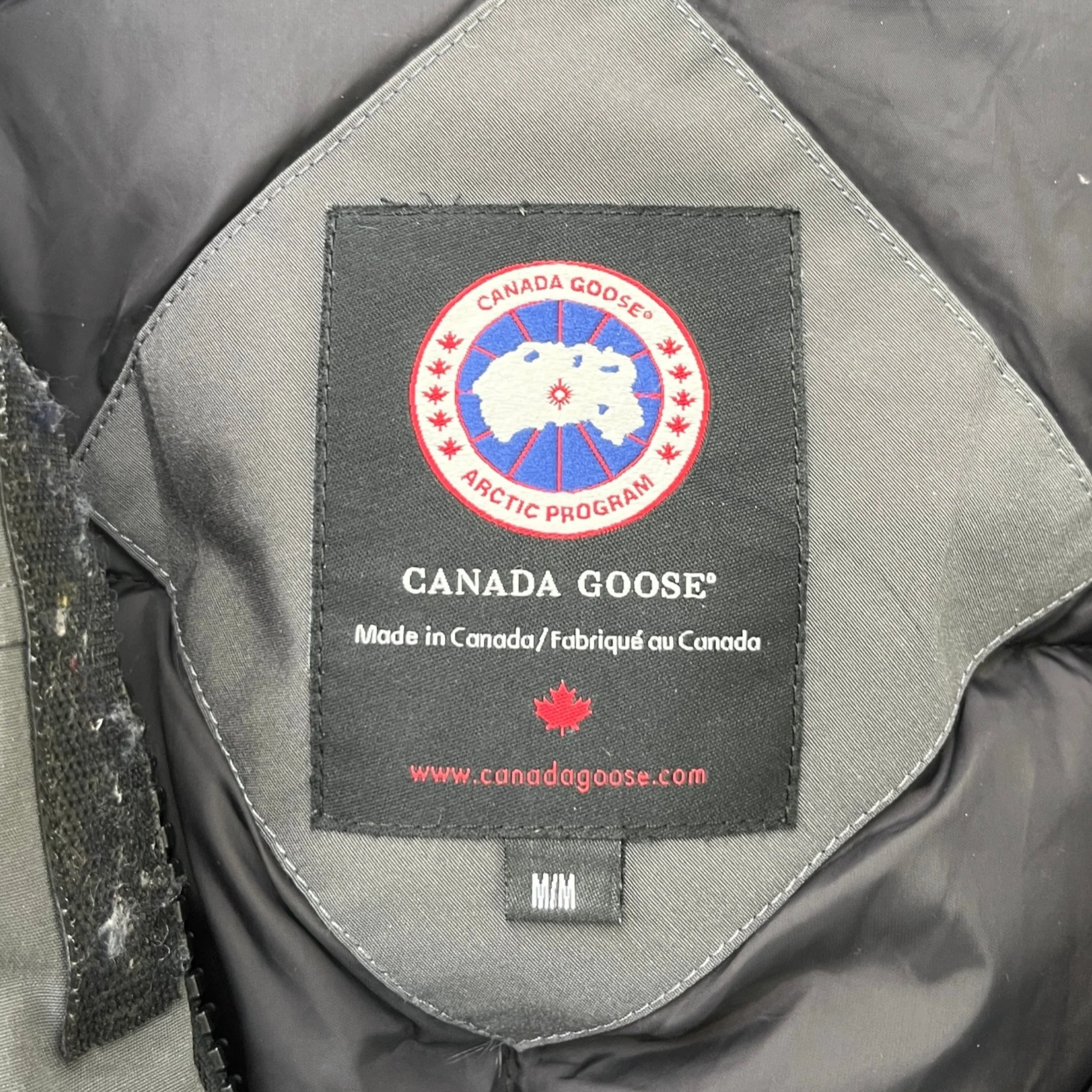 Men's Langford Parka Down Jacket Grey Size M - Image 7