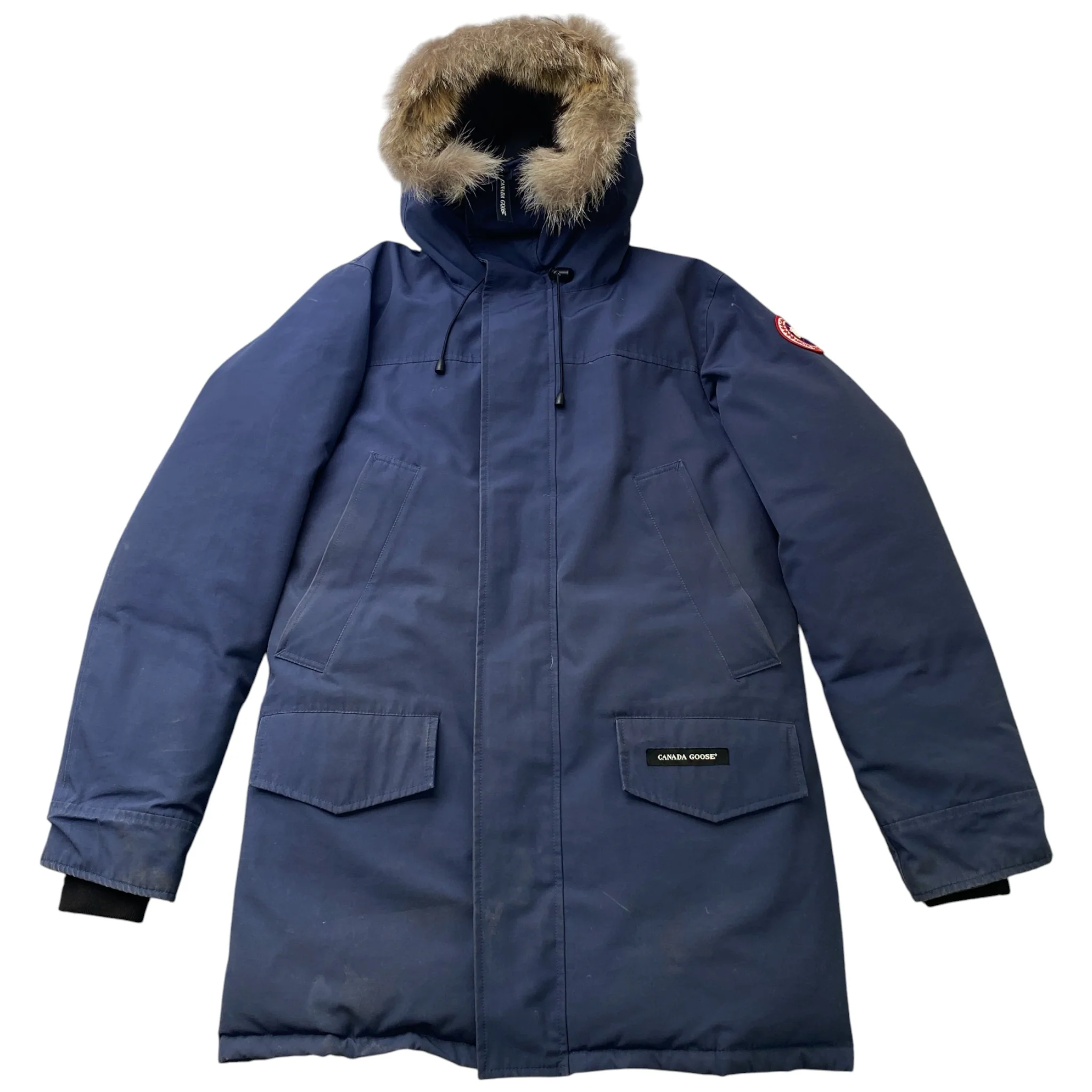 Men's Langford Parka Down Jacket Navy Size M