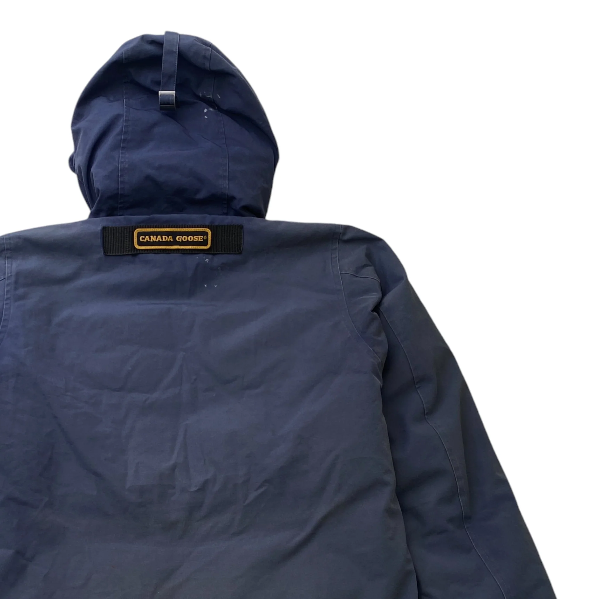 Men's Langford Parka Down Jacket Navy Size M - Image 4
