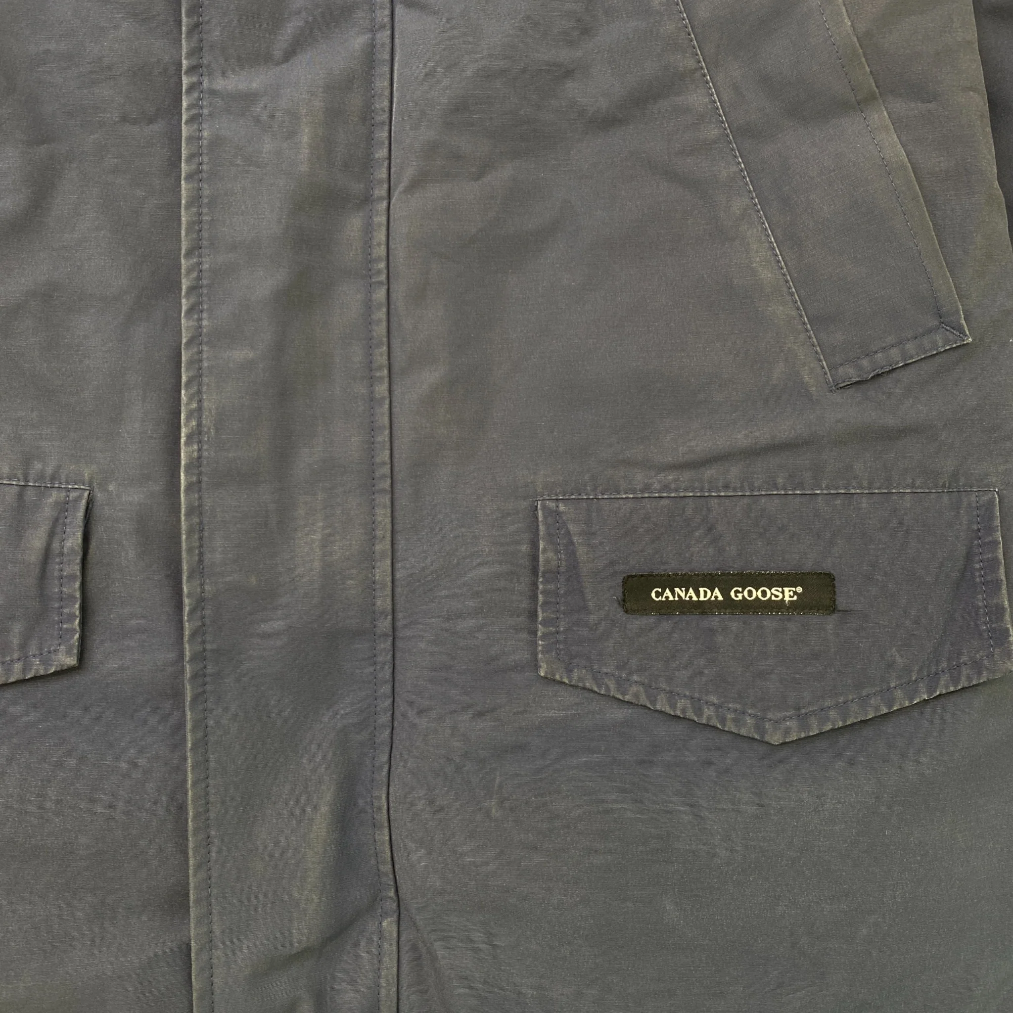 Men's Langford Parka Down Jacket Navy Size M - Image 5