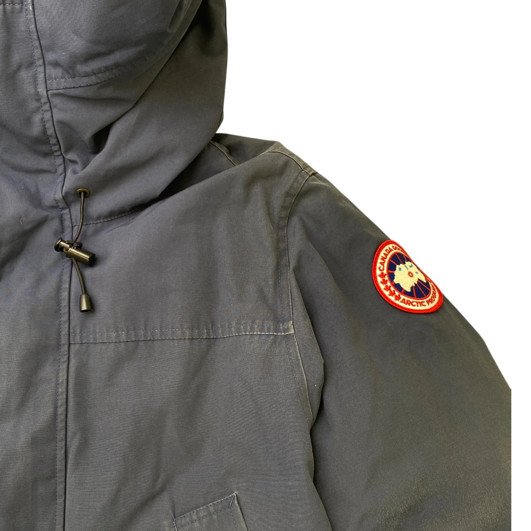 Men's Langford Parka Down Jacket Navy Size M - Image 6