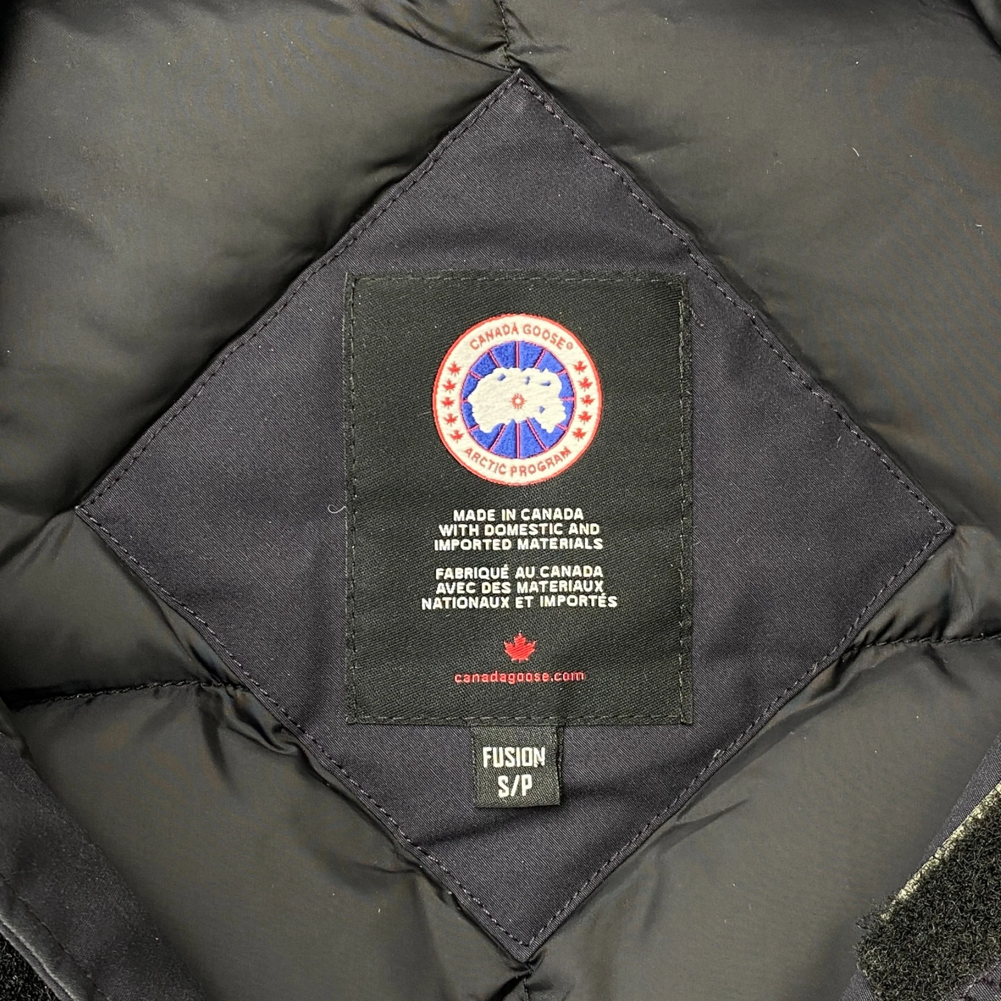 Men's Langford Parka Down Jacket Navy Size S - Image 8