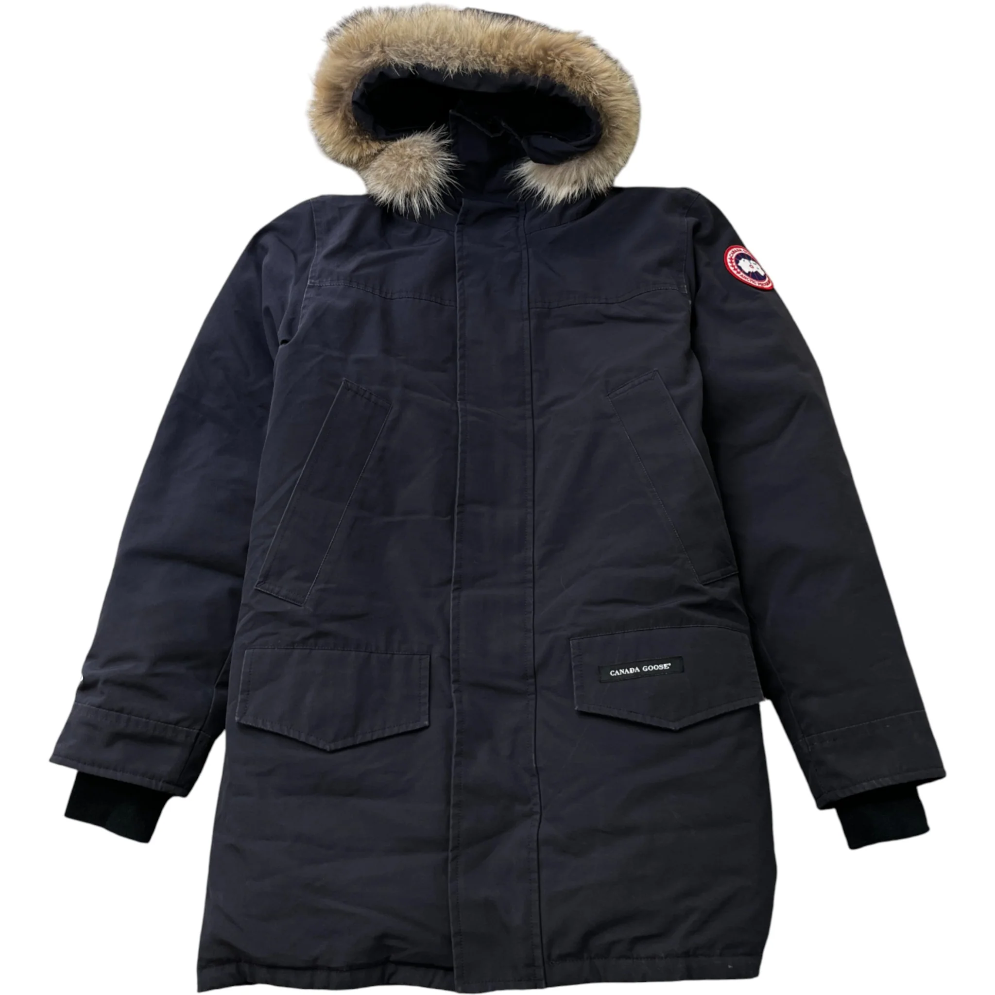 Men's Langford Parka Down Jacket Navy Size S