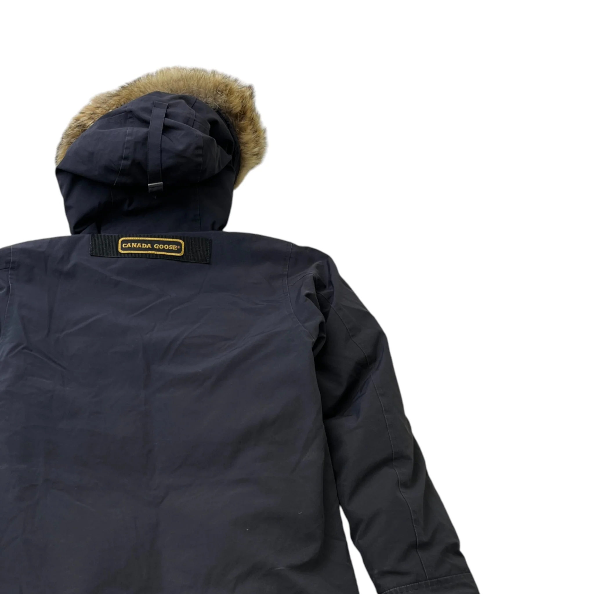Men's Langford Parka Down Jacket Navy Size S - Image 4