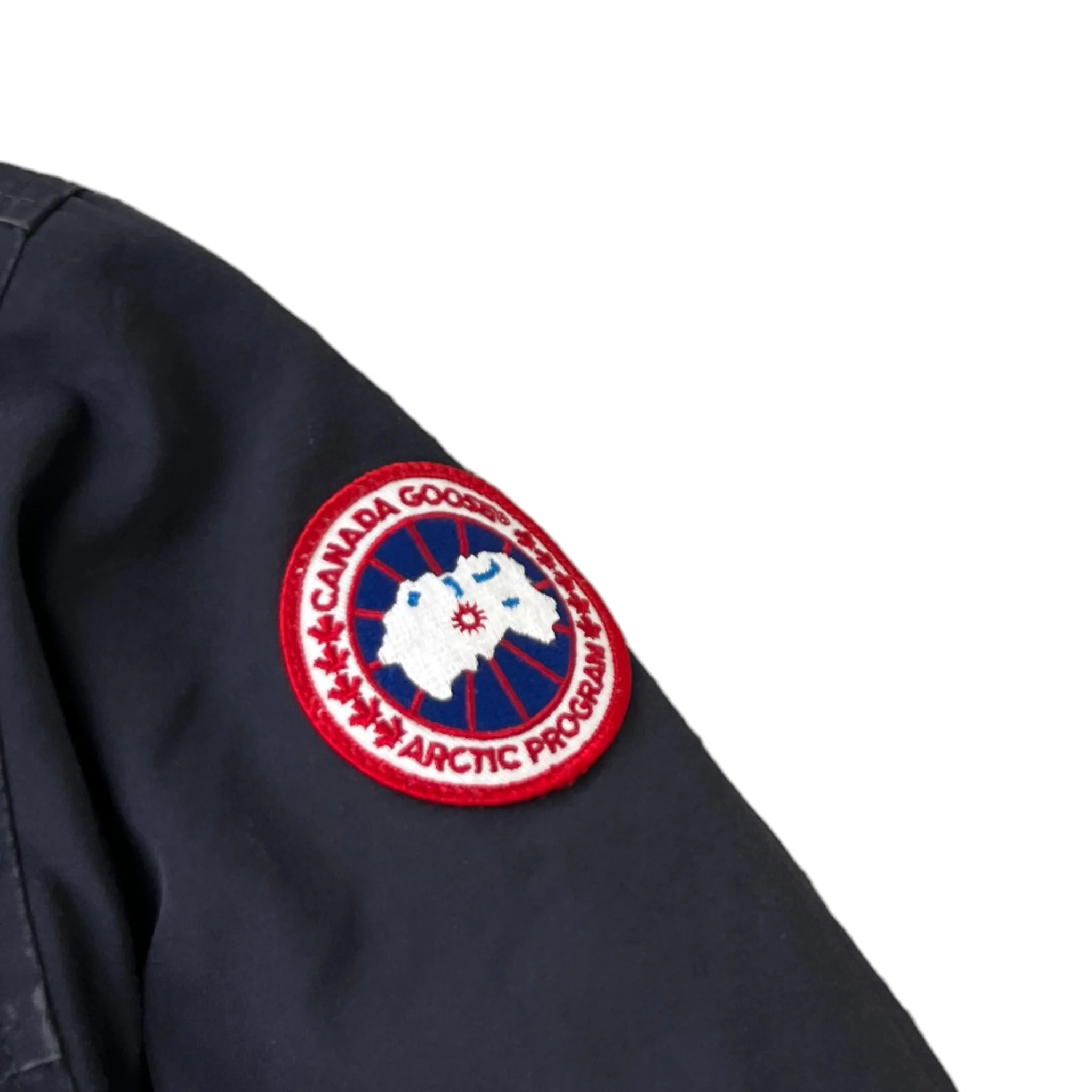 Men's Langford Parka Down Jacket Navy Size S - Image 5