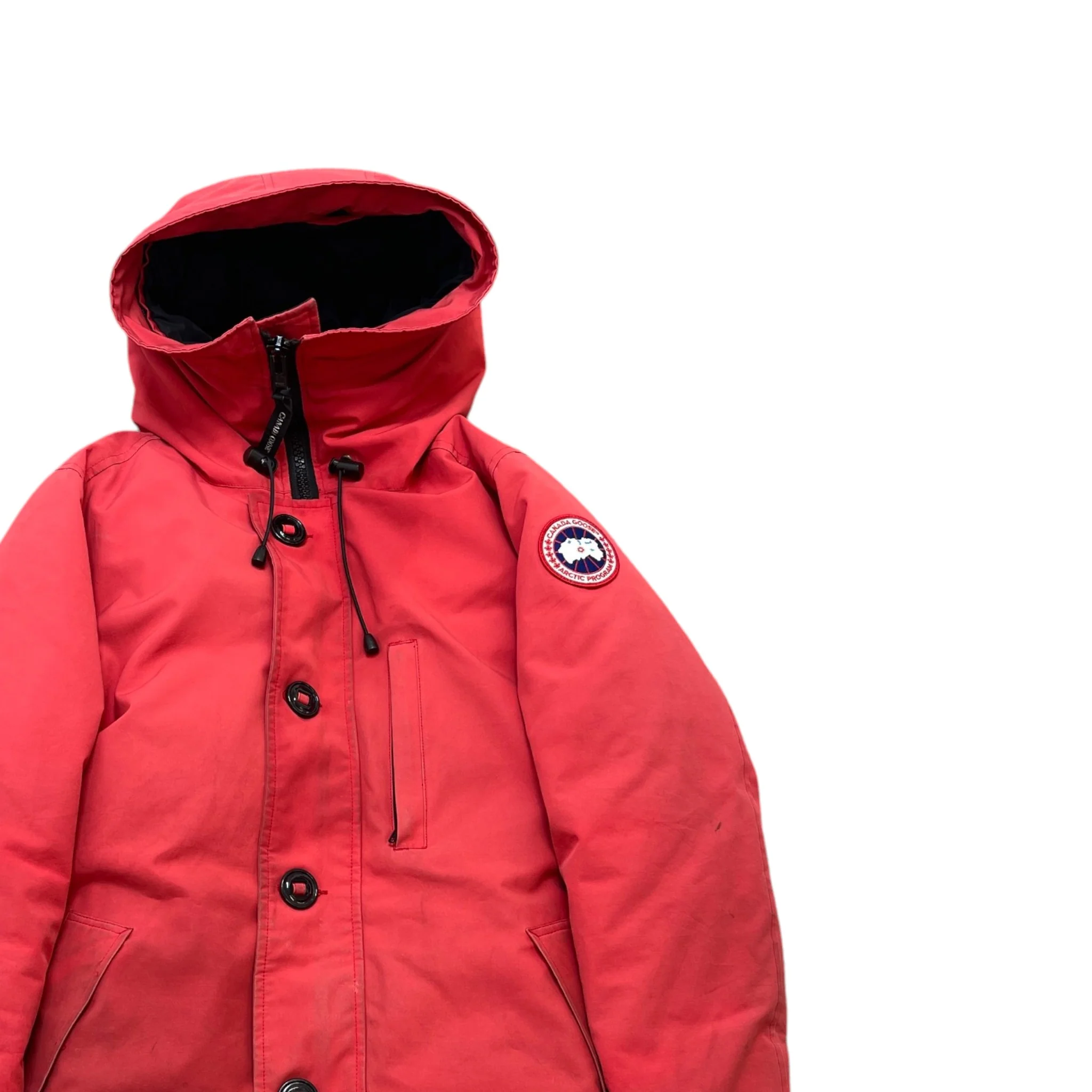 Men's Langford Parka Down Jacket Red Size S - Image 3