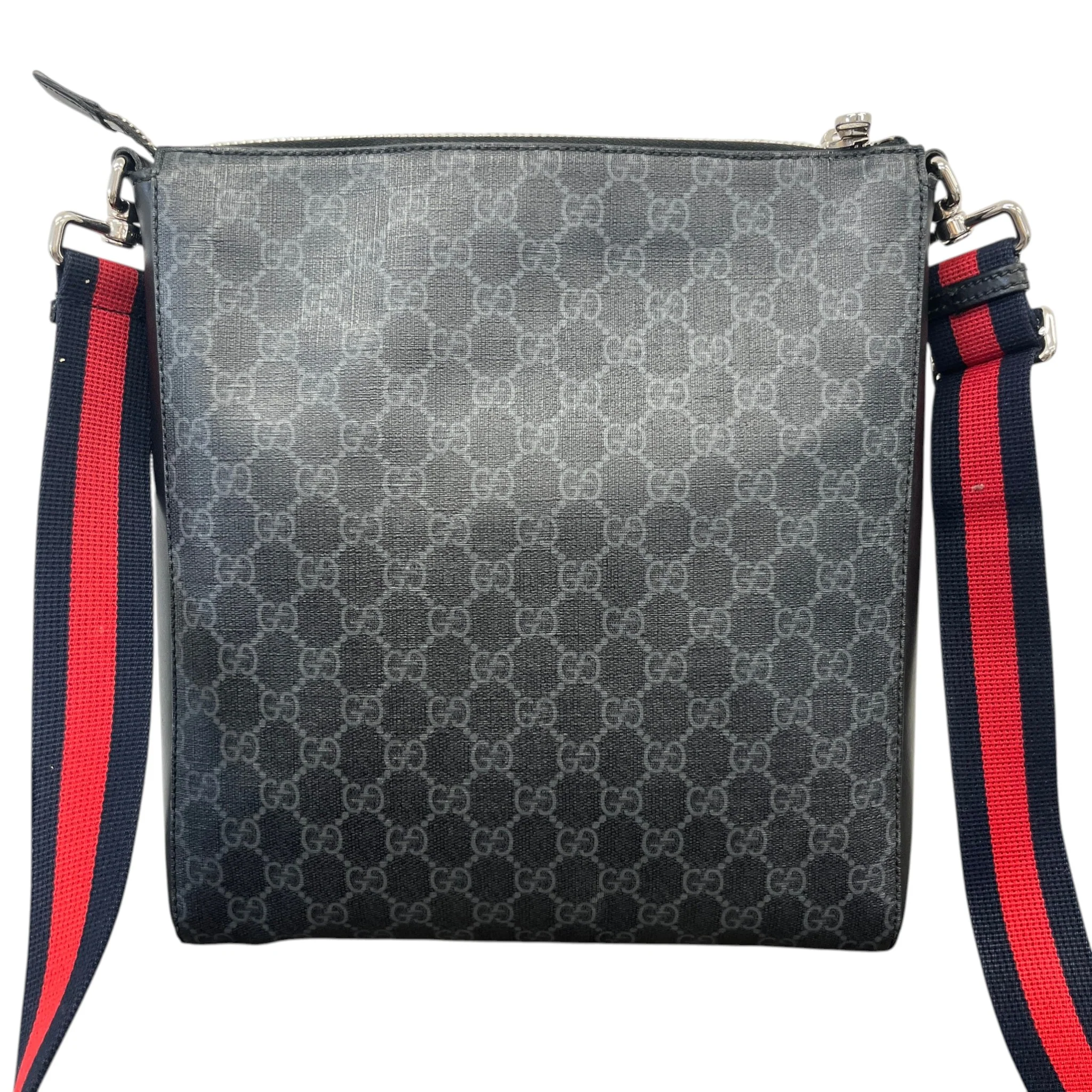 Men's Large Gg Supreme Night Messenger Bag Black - Image 3