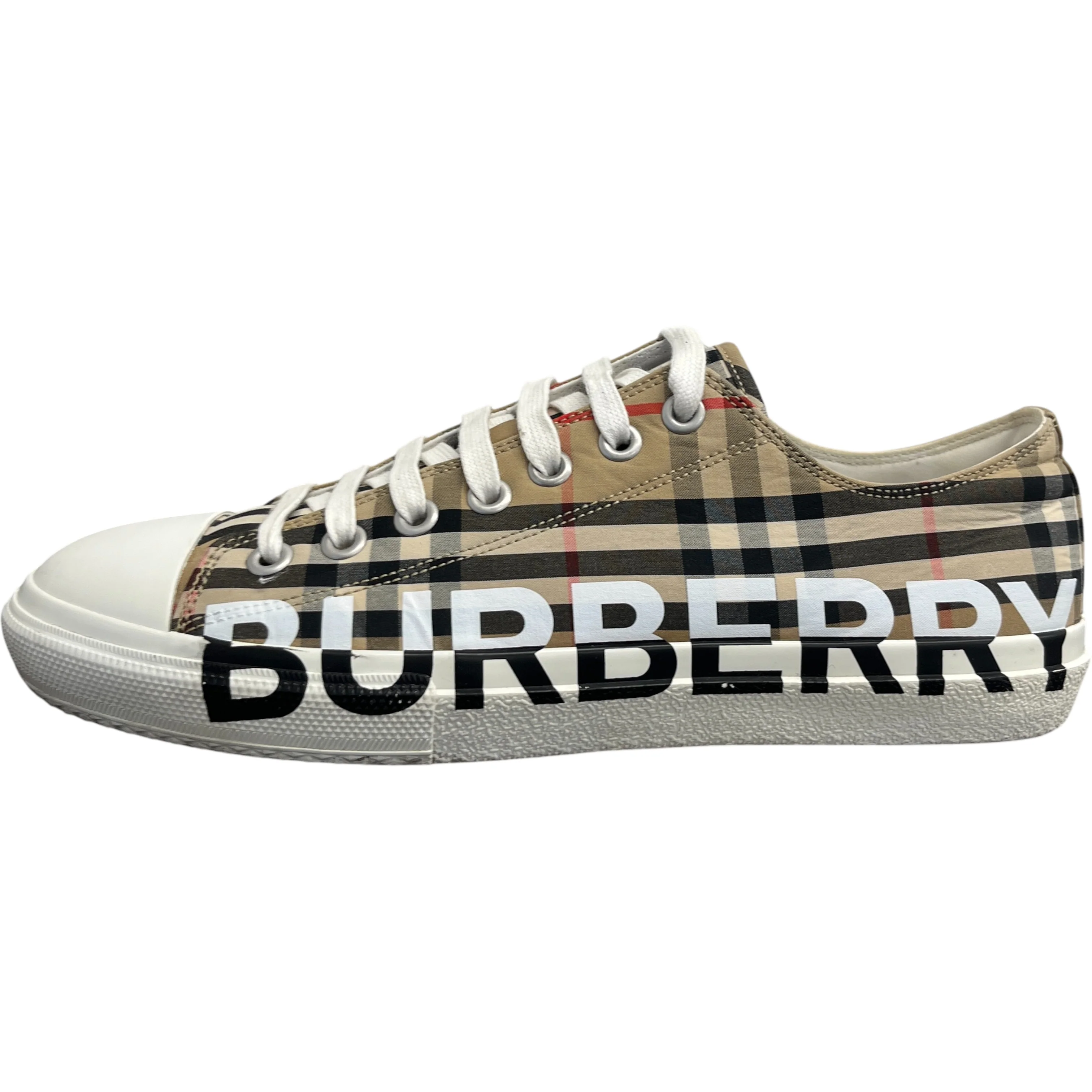 Men's Larkhall Low Trainers Beige Size EU 44 / UK 10 - Image 5