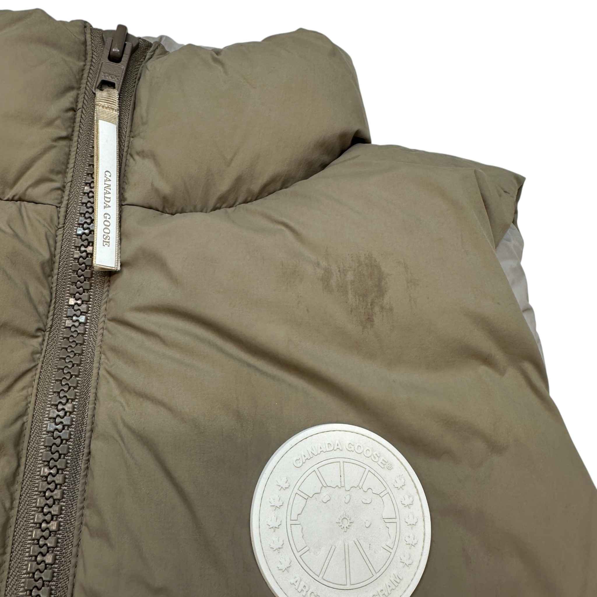 Men's Lawrence Puffer Gilet Khaki Size S - Image 13