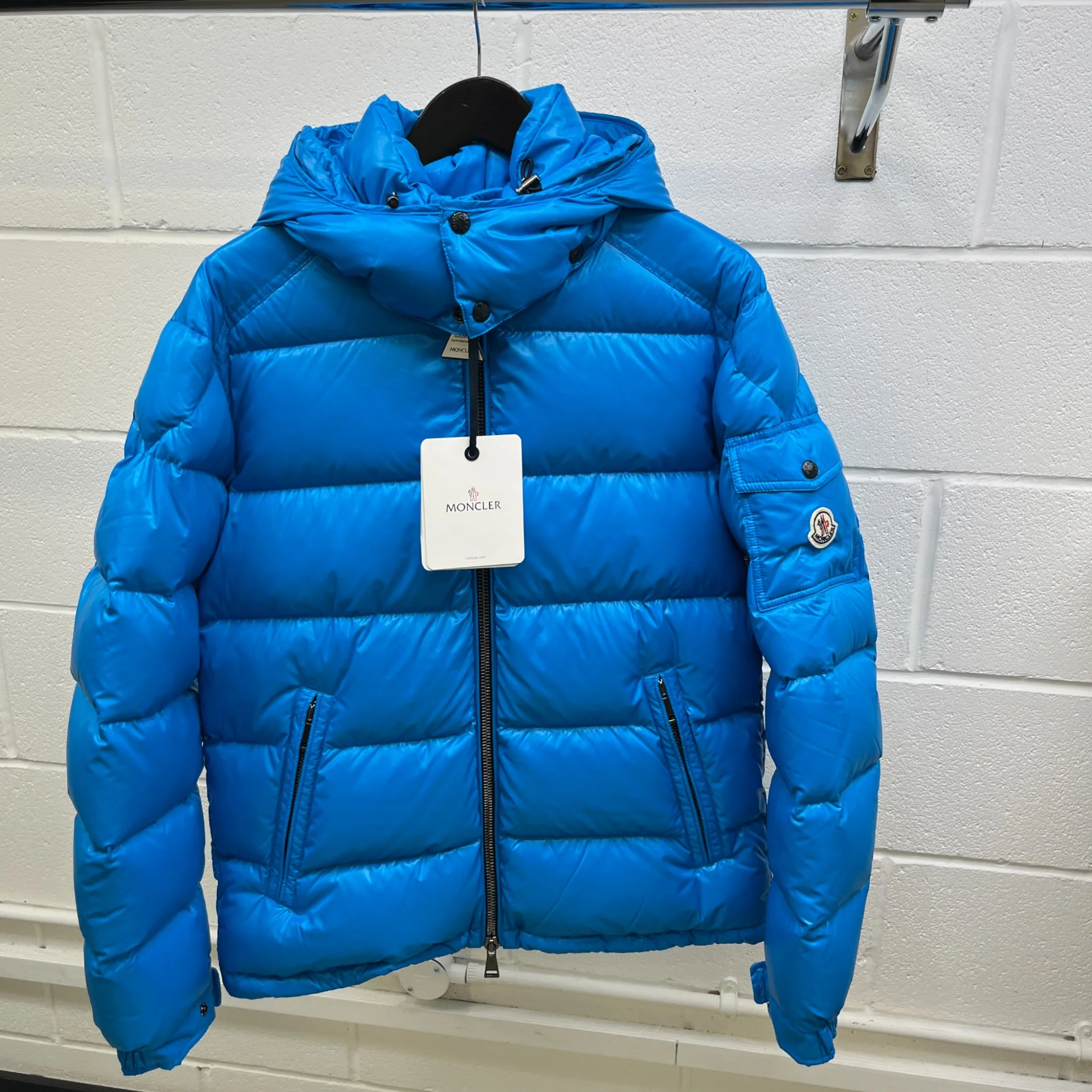 Men's Leanm Down Jacket Blue Size 3 / L - Image 13