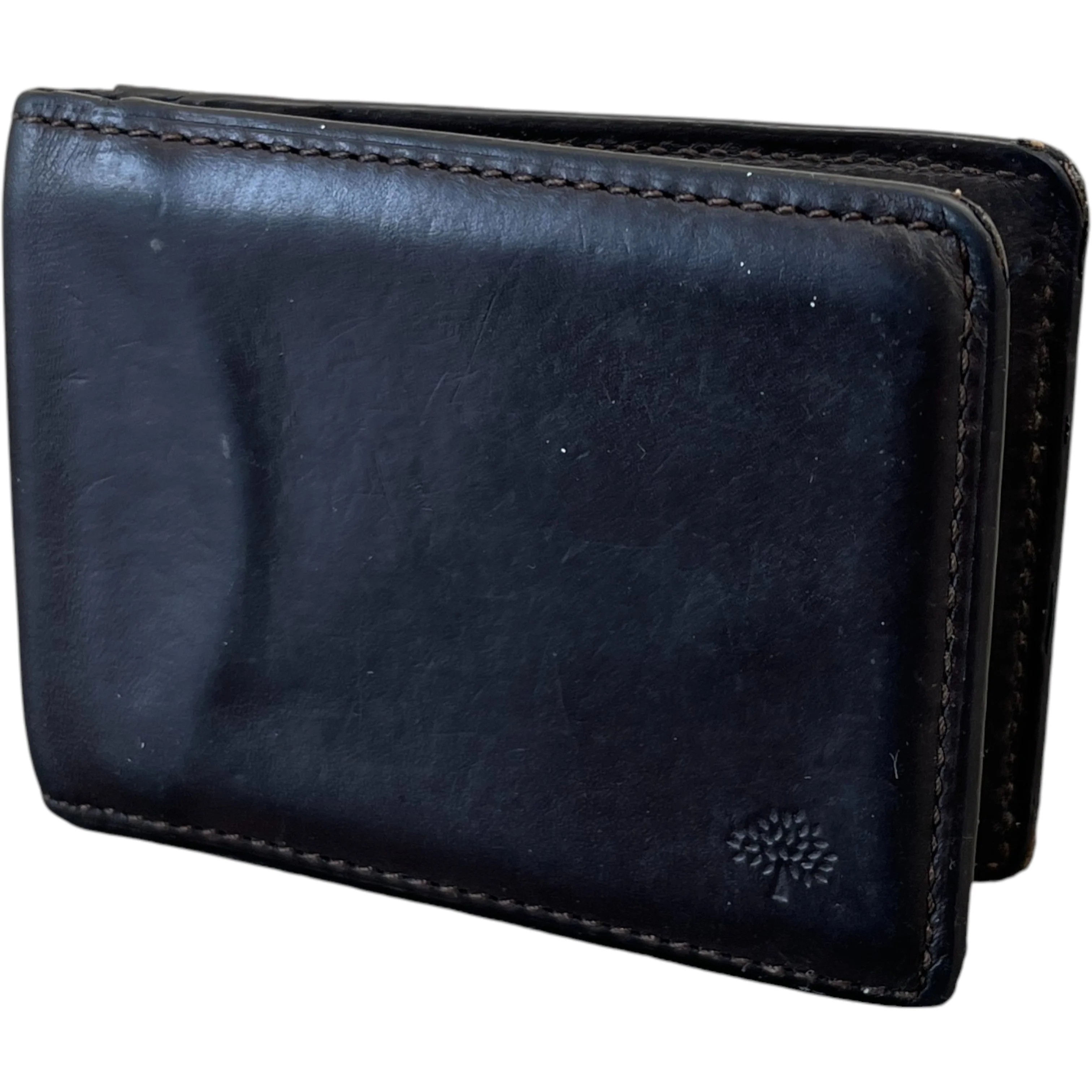 Men's Leather Logo Card Holder Brown - Image 5
