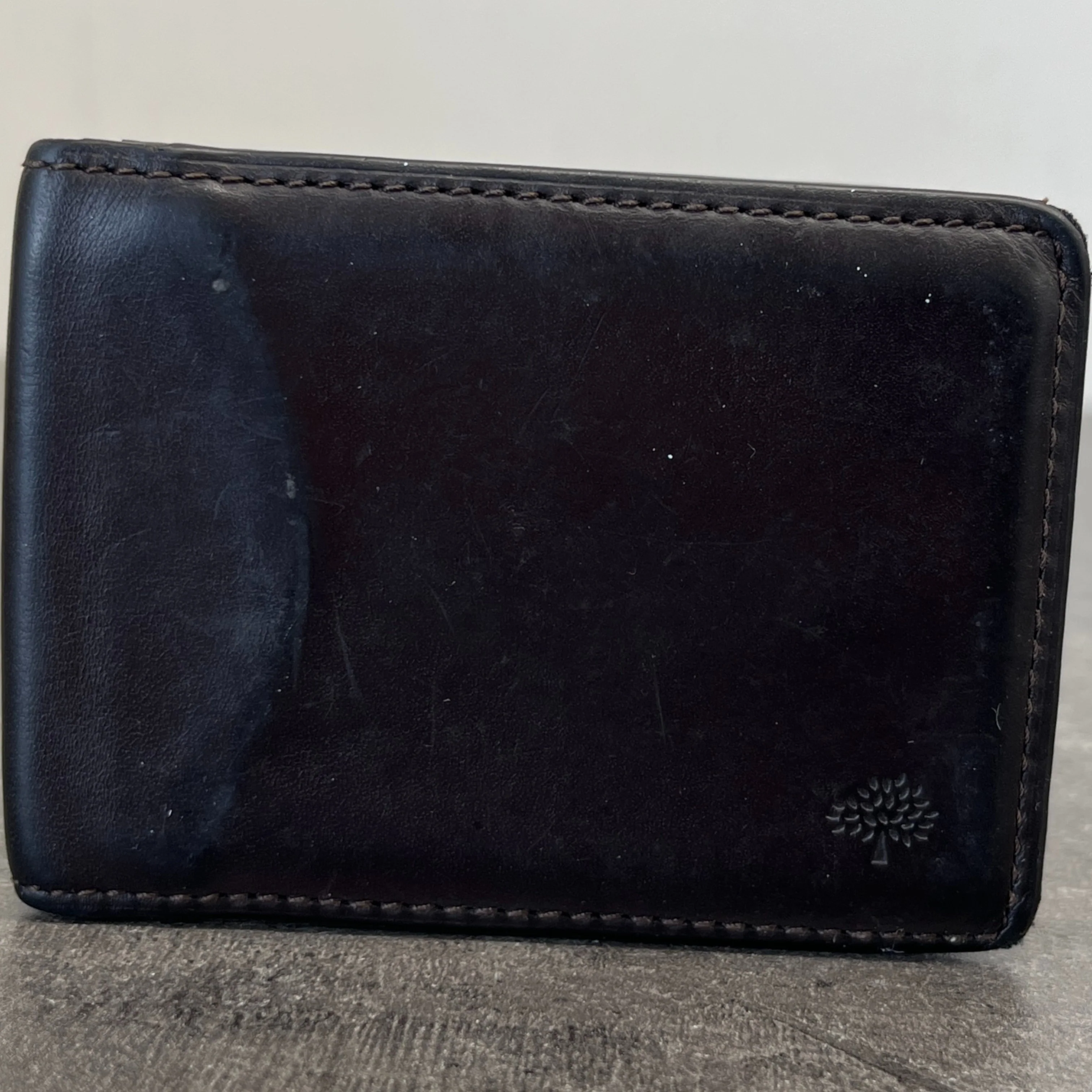 Men's Leather Logo Card Holder Brown - Image 9