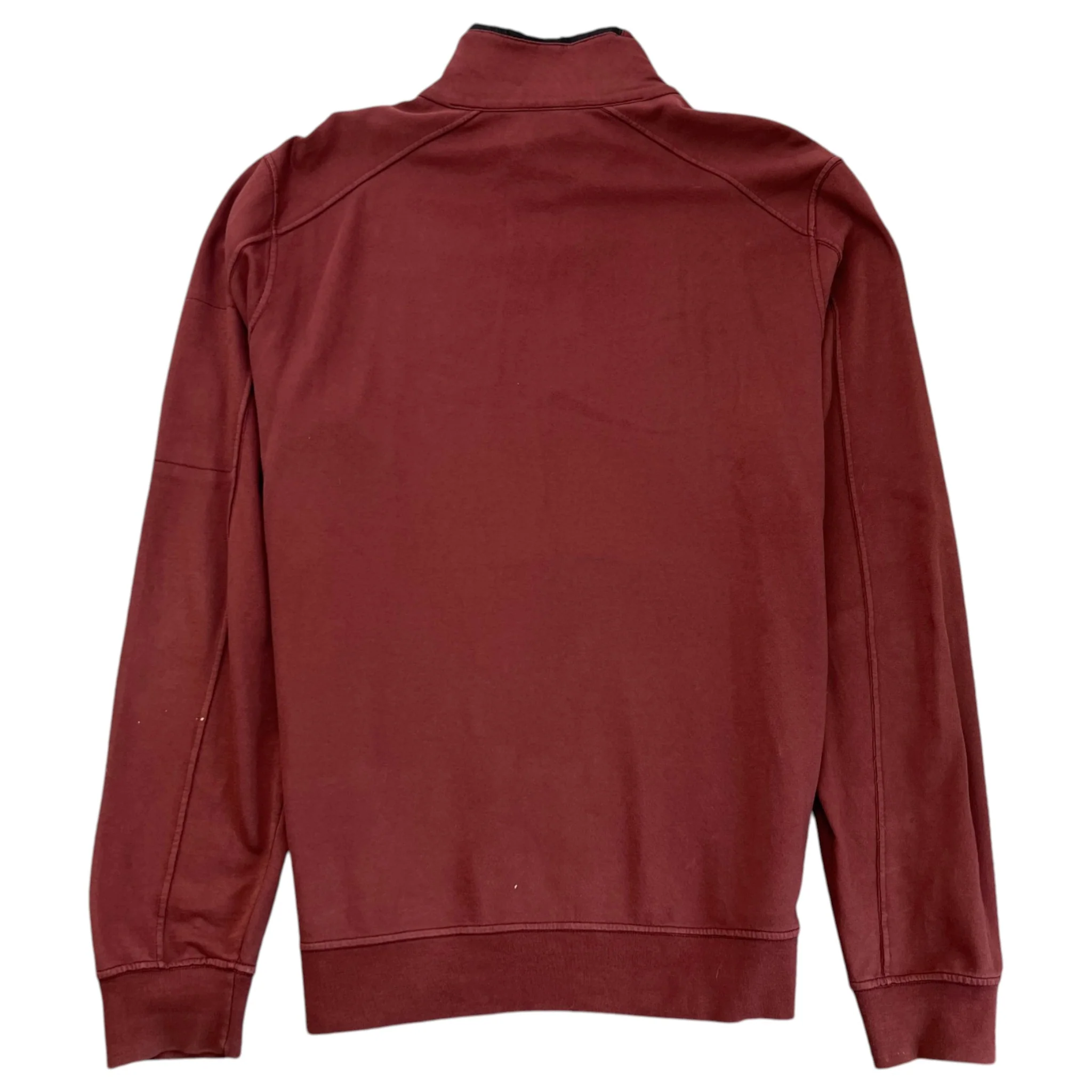 Men's Lens Half Zip Jumper Burgundy Size XXL - Image 2