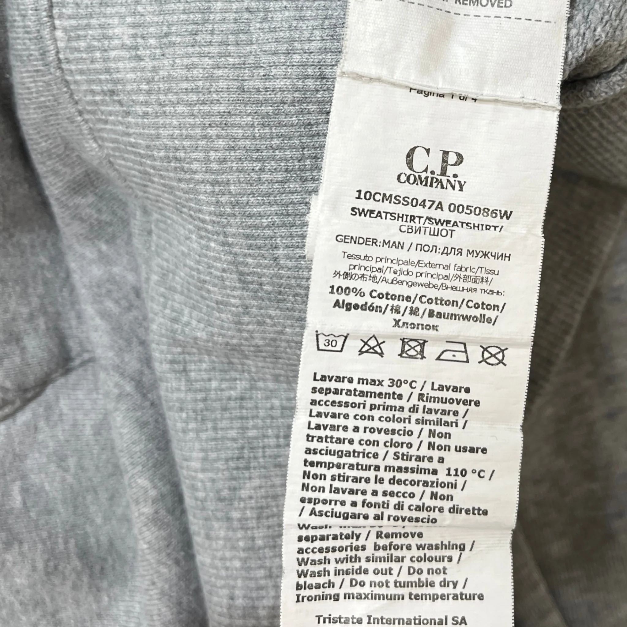 Men's Lens Hoodie Grey Size M - Image 9