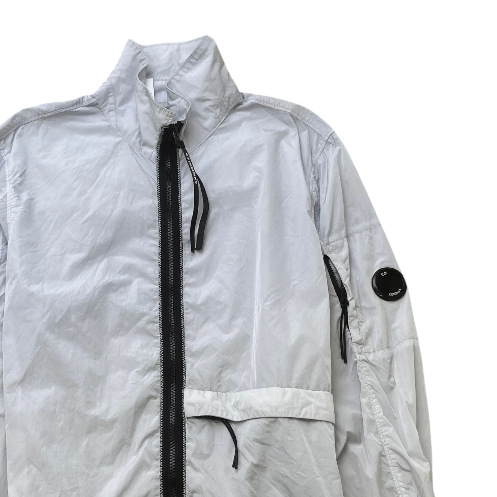 Men's Lens Logo Jacket Grey Size M - Image 3