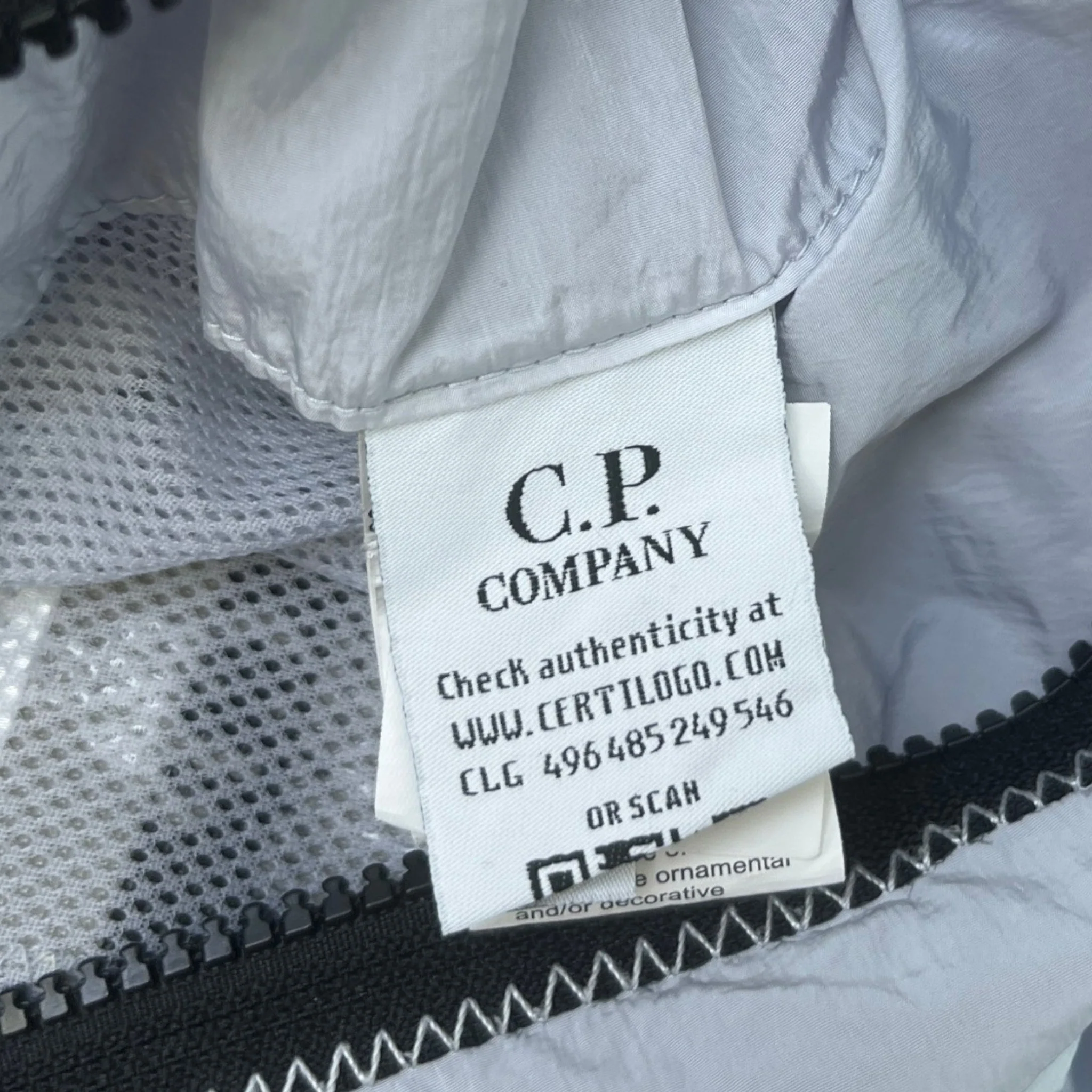 Men's Lens Logo Jacket Grey Size M - Image 7
