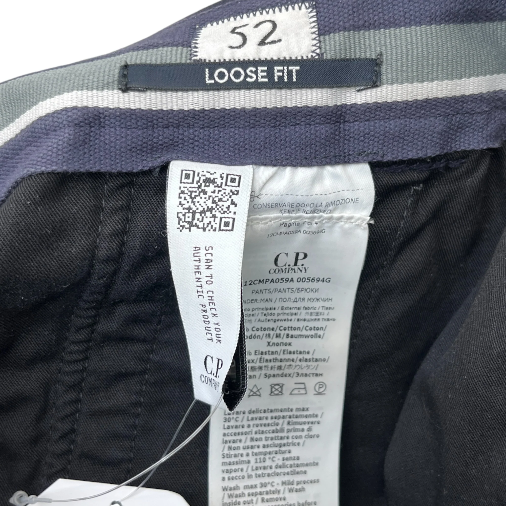 Men's Lens Pocket Cargos Navy Size IT 52 / UK 36 - Image 8