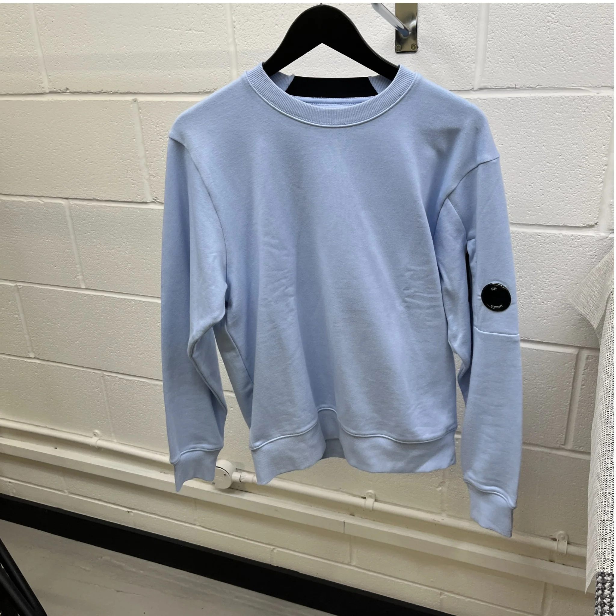 Men's Lens Sweatshirt Blue Size S - Image 8