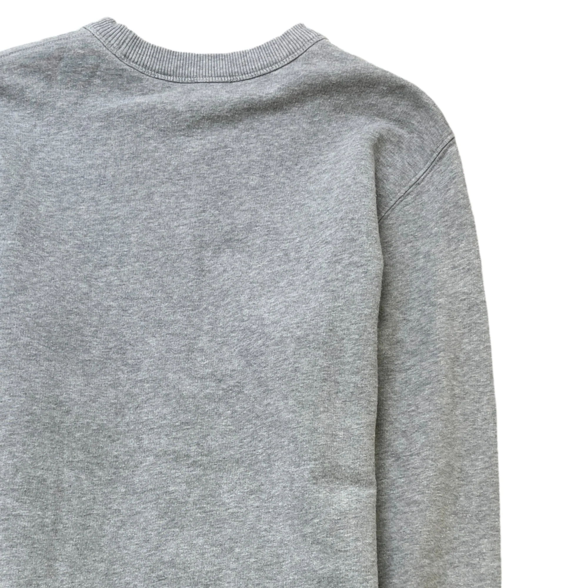 Men's Leopard Logo Print Sweatshirt Grey Size XS - Image 4