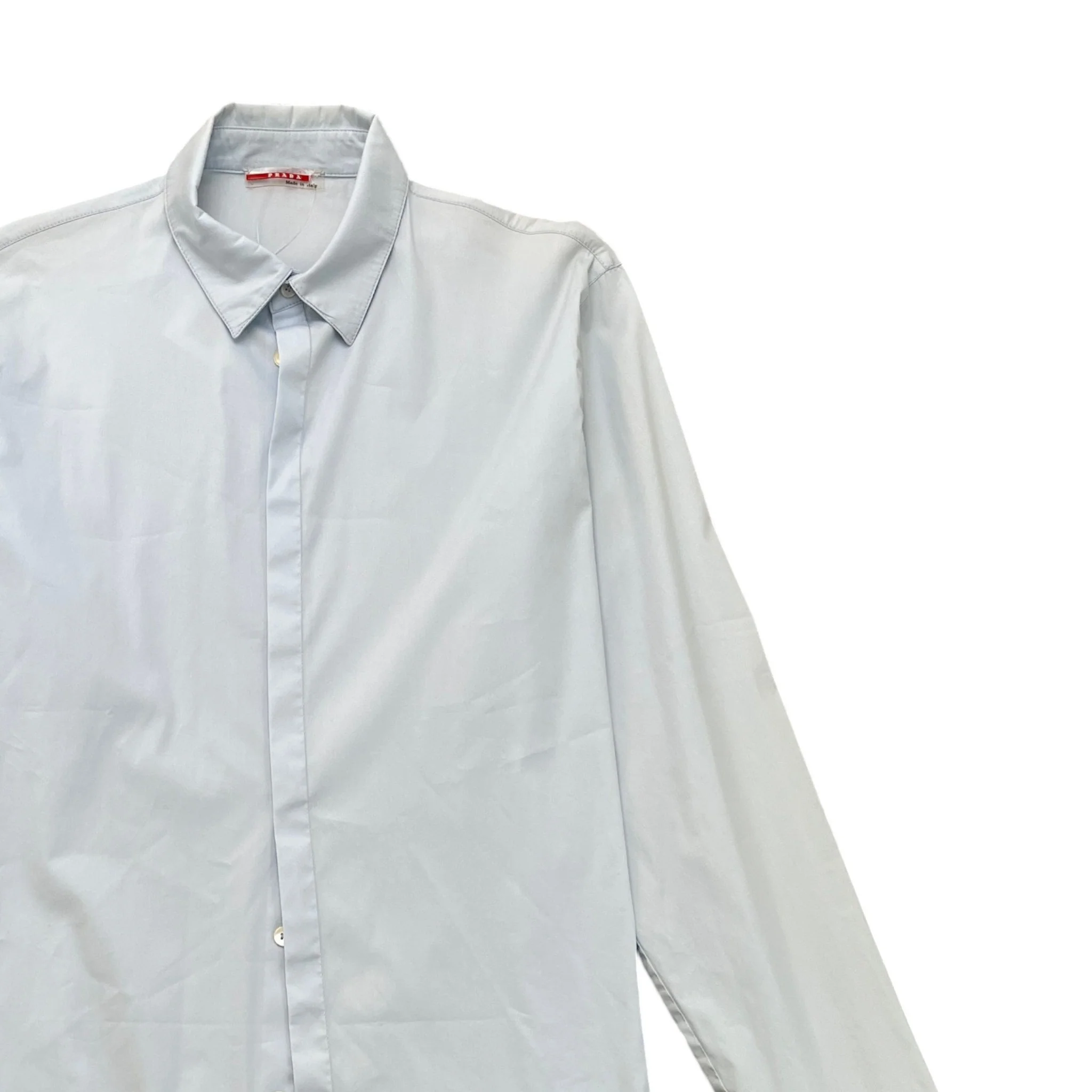 Men's Lina Rossa Long Sleeve Shirt Blue Size M - Image 3