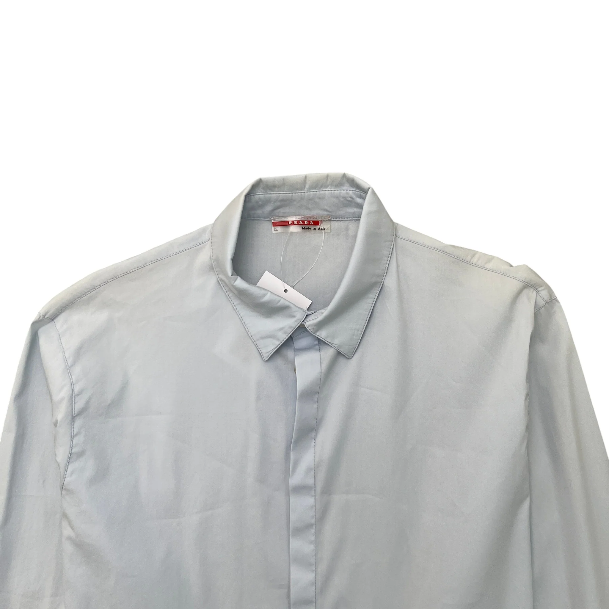 Men's Lina Rossa Long Sleeve Shirt Blue Size M - Image 5