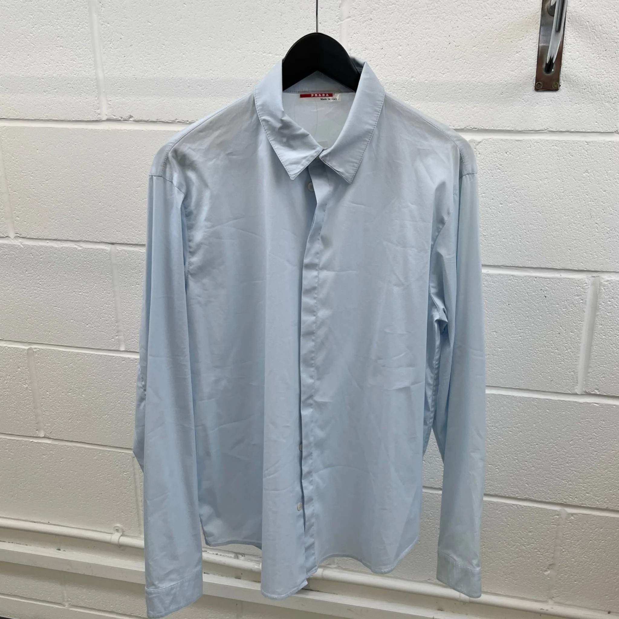 Men's Lina Rossa Long Sleeve Shirt Blue Size M - Image 9