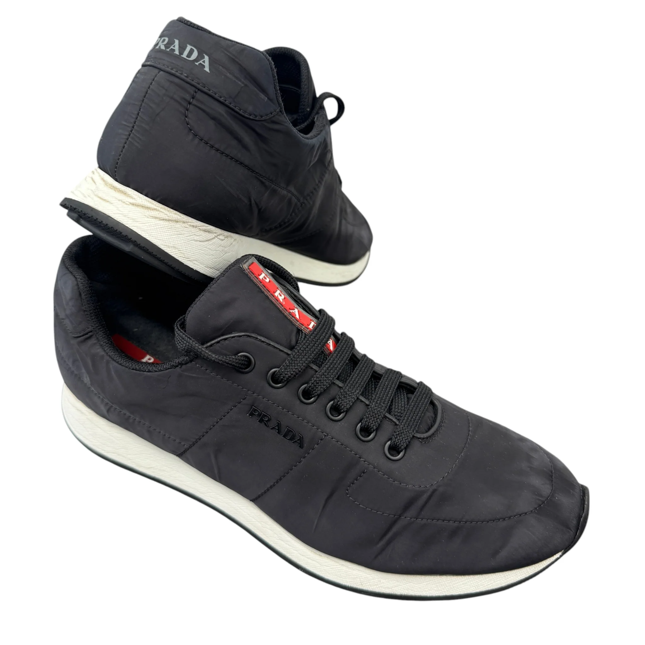 Men's Lina Rossa Runner Low Trainers Black Size EU 42 / UK 8 - Image 10