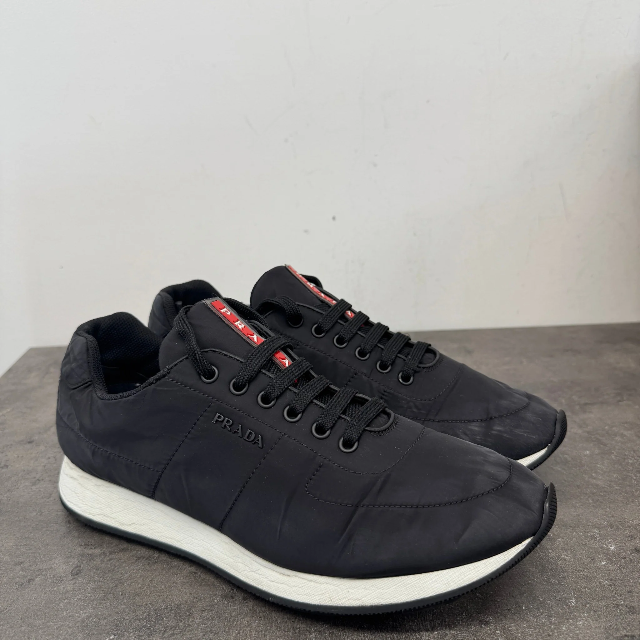 Men's Lina Rossa Runner Low Trainers Black Size EU 42 / UK 8 - Image 12