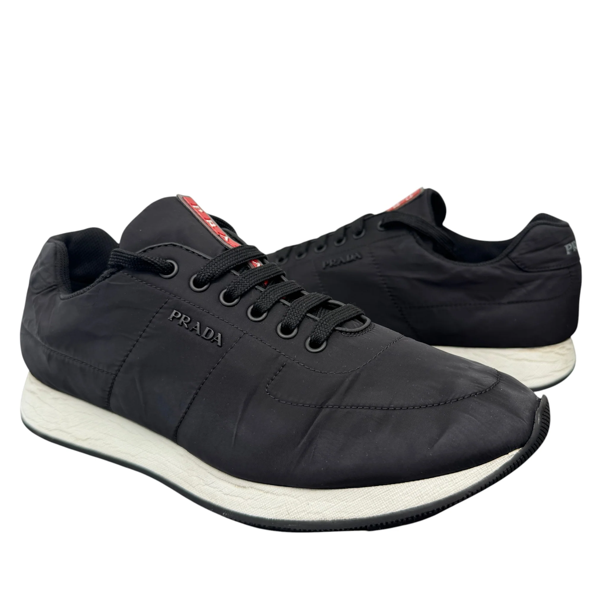 Men's Lina Rossa Runner Low Trainers Black Size EU 42 / UK 8 - Image 3