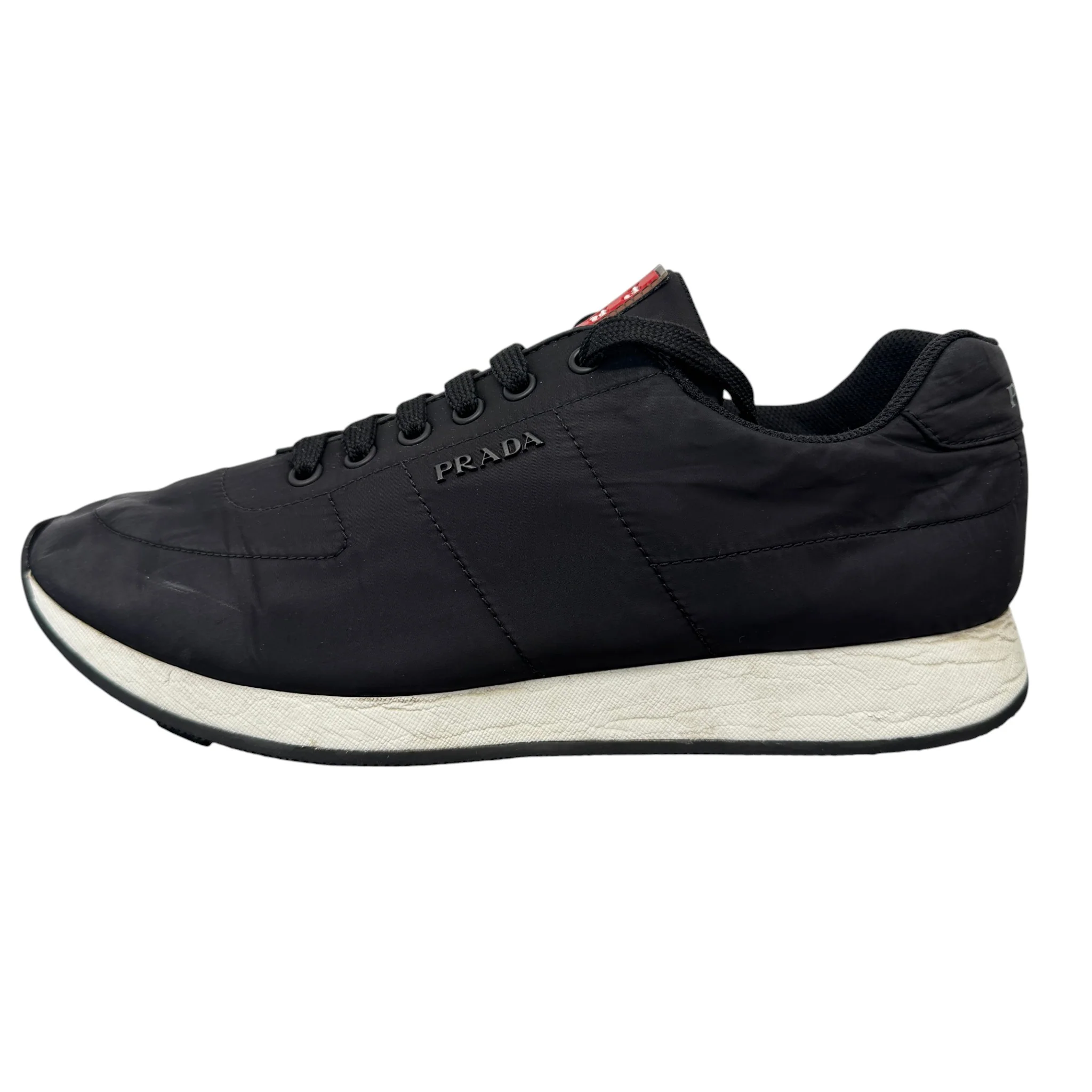 Men's Lina Rossa Runner Low Trainers Black Size EU 42 / UK 8 - Image 4