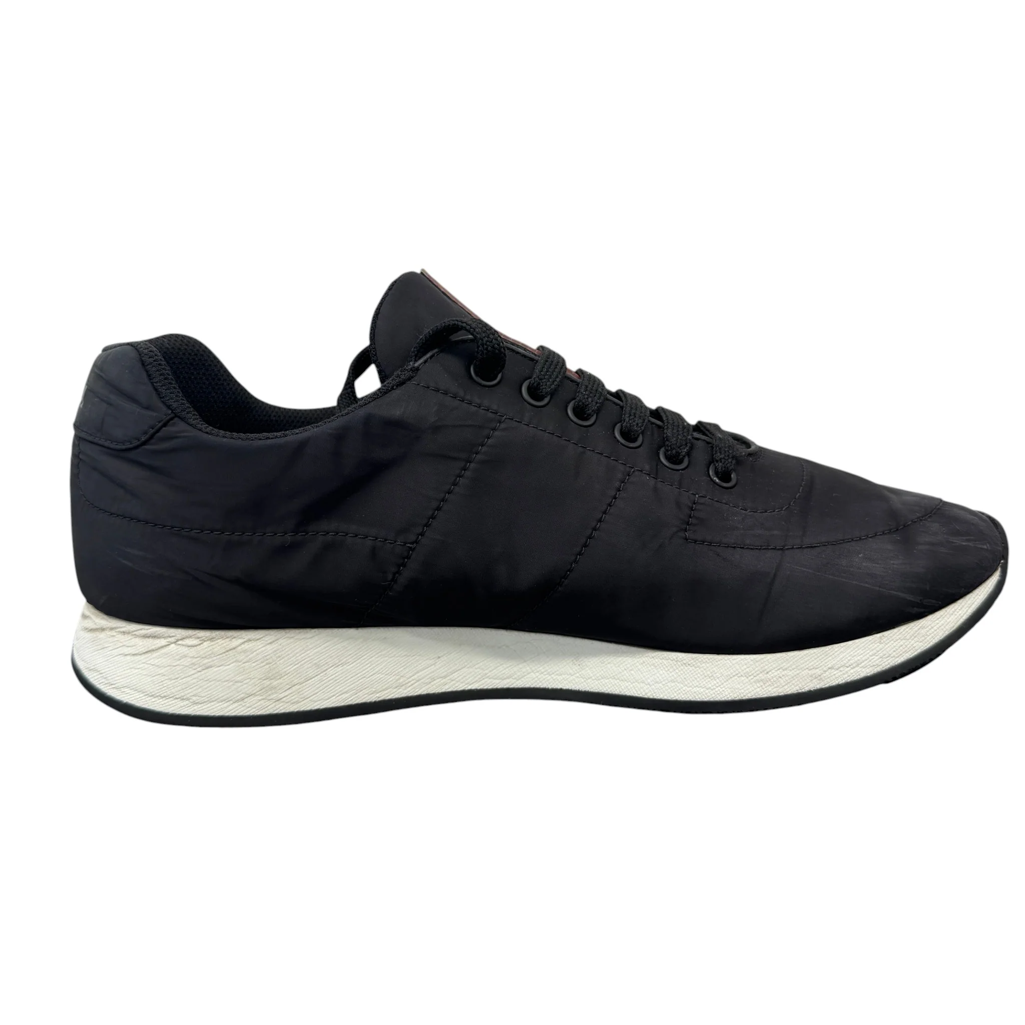 Men's Lina Rossa Runner Low Trainers Black Size EU 42 / UK 8 - Image 5