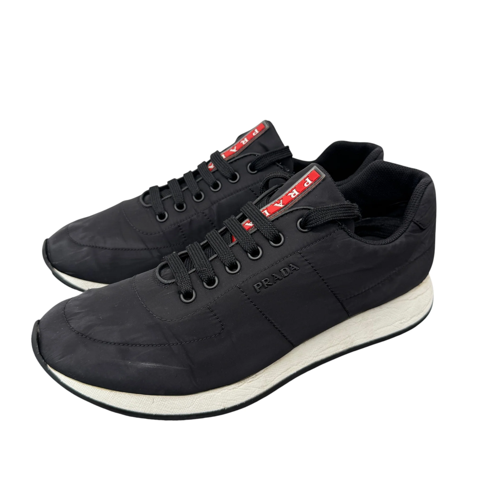 Men's Lina Rossa Runner Low Trainers Black Size EU 42 / UK 8 - Image 7
