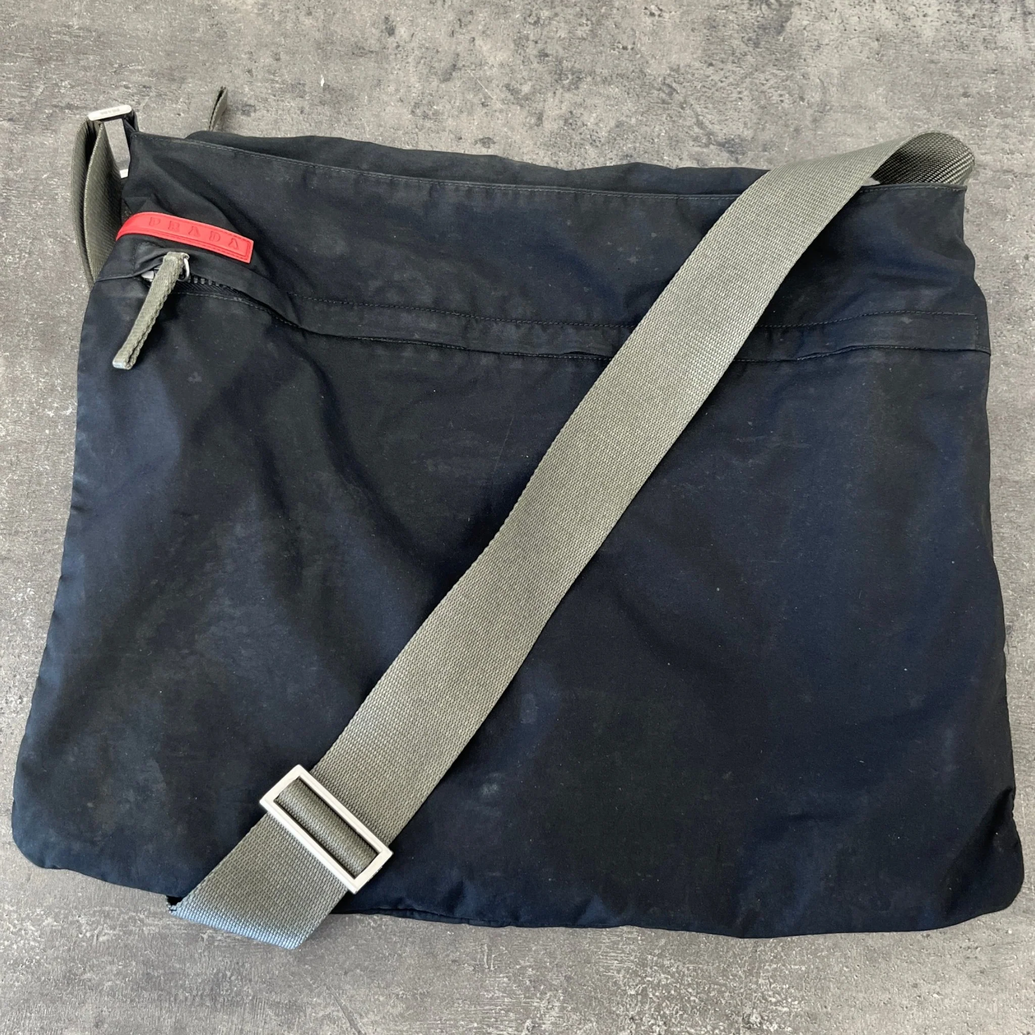 Men's Linea Rossa Messenger Bag Black - Image 9