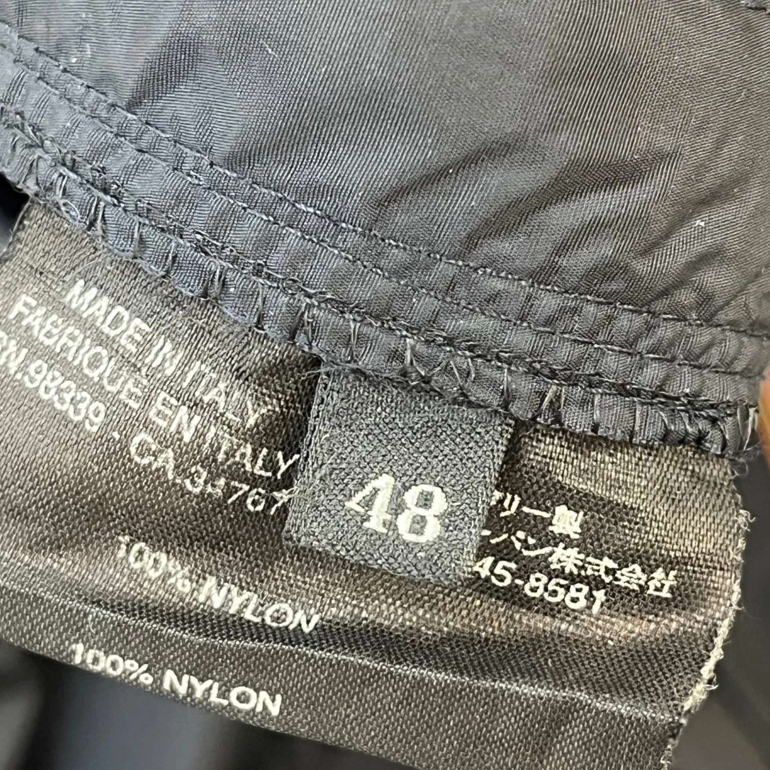 Men's Linea Rossa Nylon Joggers Black Size IT 48 / UK 32 - Image 9