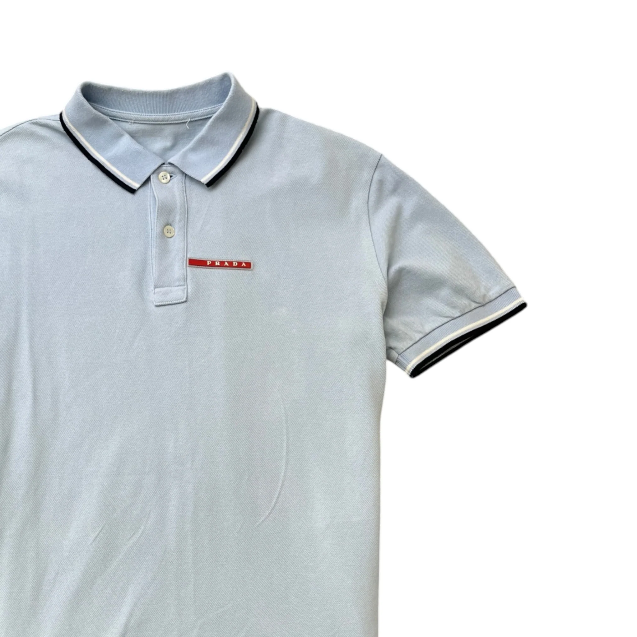 Men's Linea Rossa Polo Shirt Blue Size L - Image 3