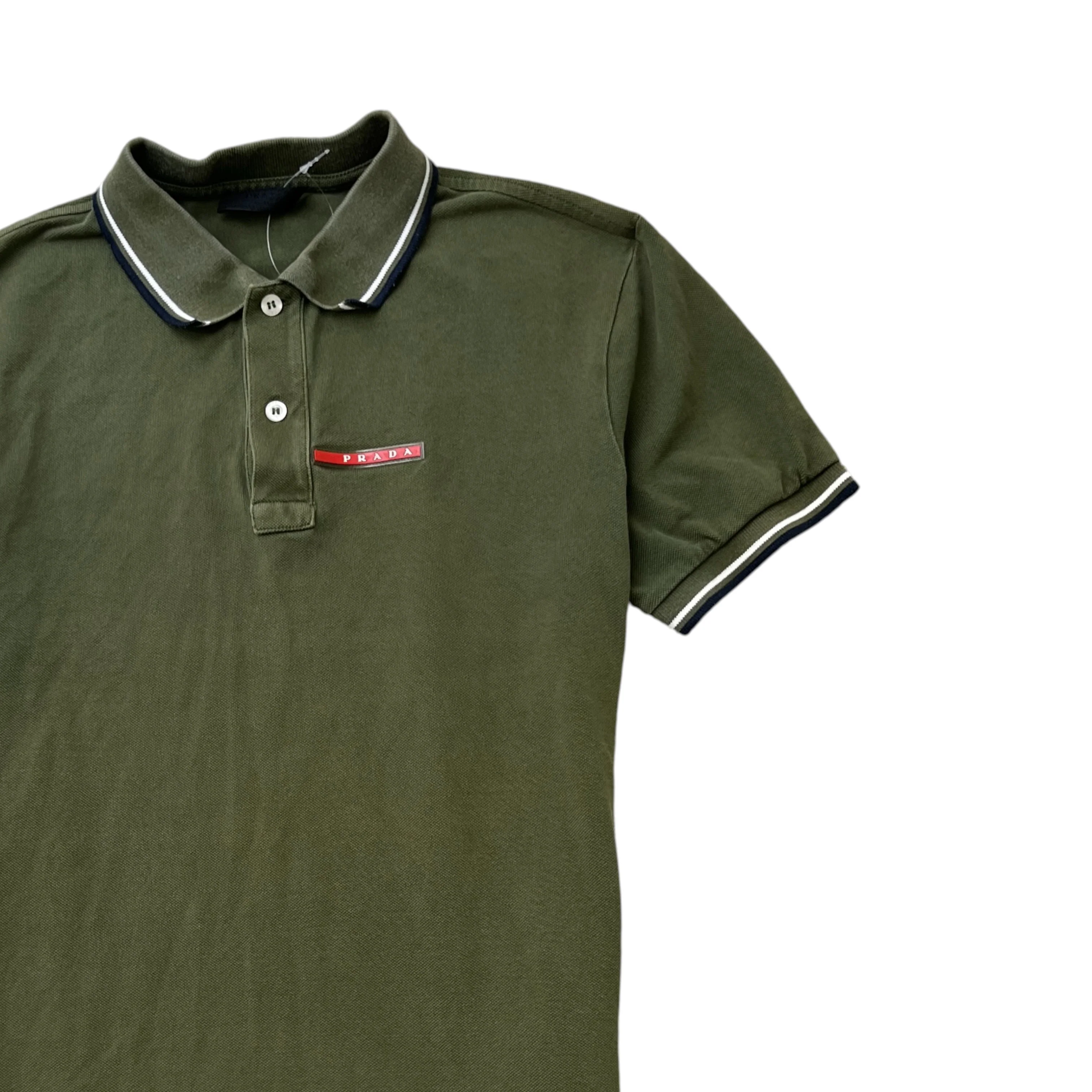 Men's Linea Rossa Polo Shirt Khaki Size M - Image 3