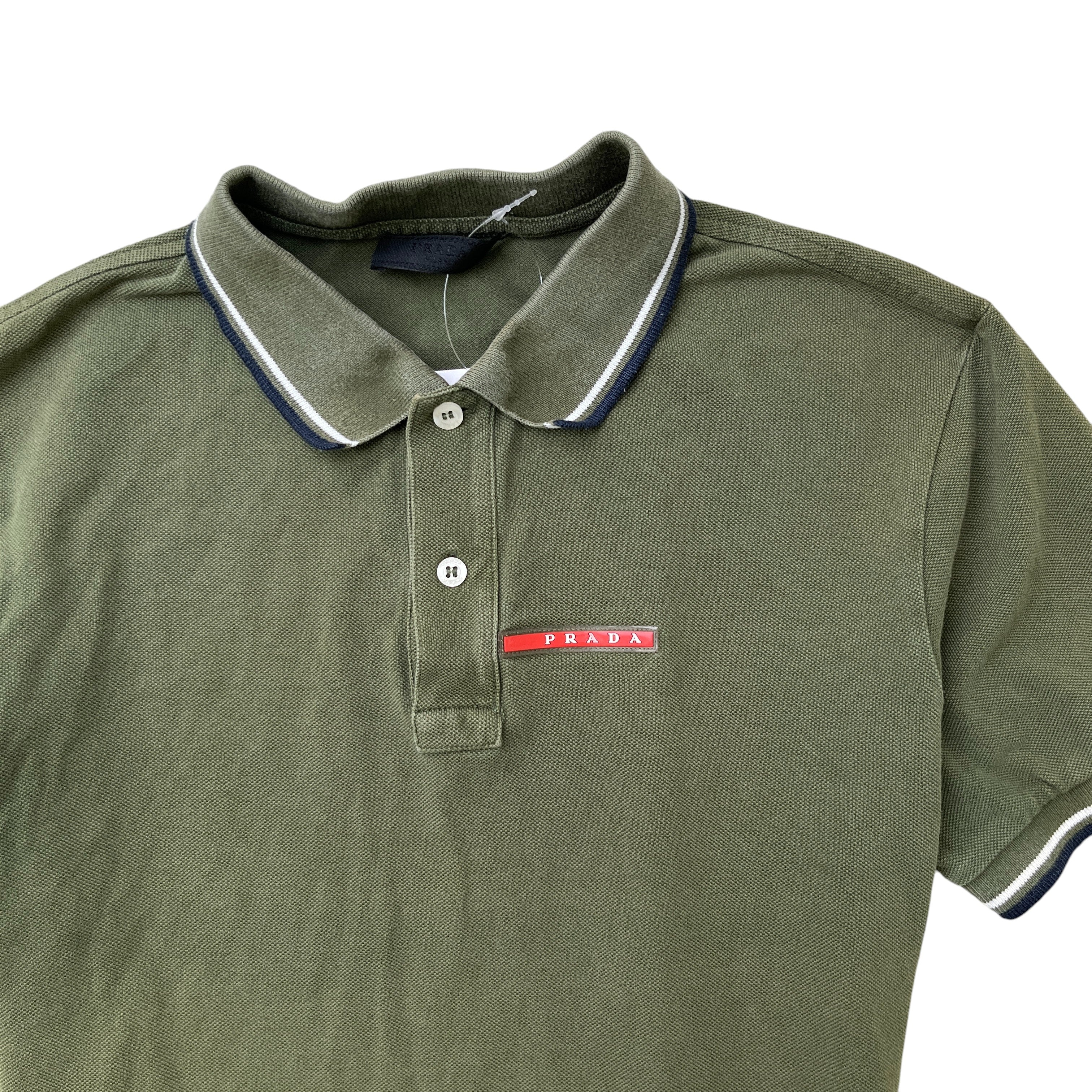 Men's Linea Rossa Polo Shirt Khaki Size M - Image 5