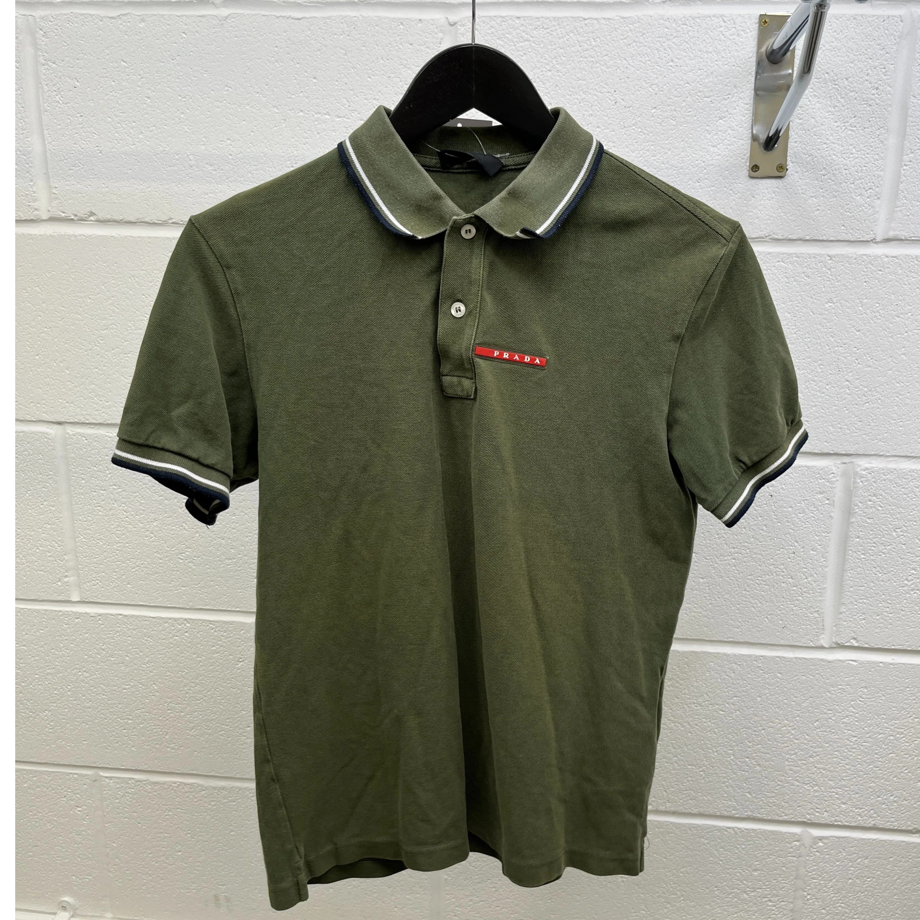 Men's Linea Rossa Polo Shirt Khaki Size M - Image 8