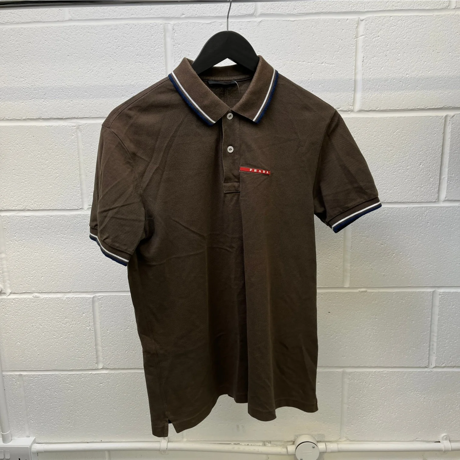 Men's Linea Rossa Polo Shirt Khaki Size M - Image 9