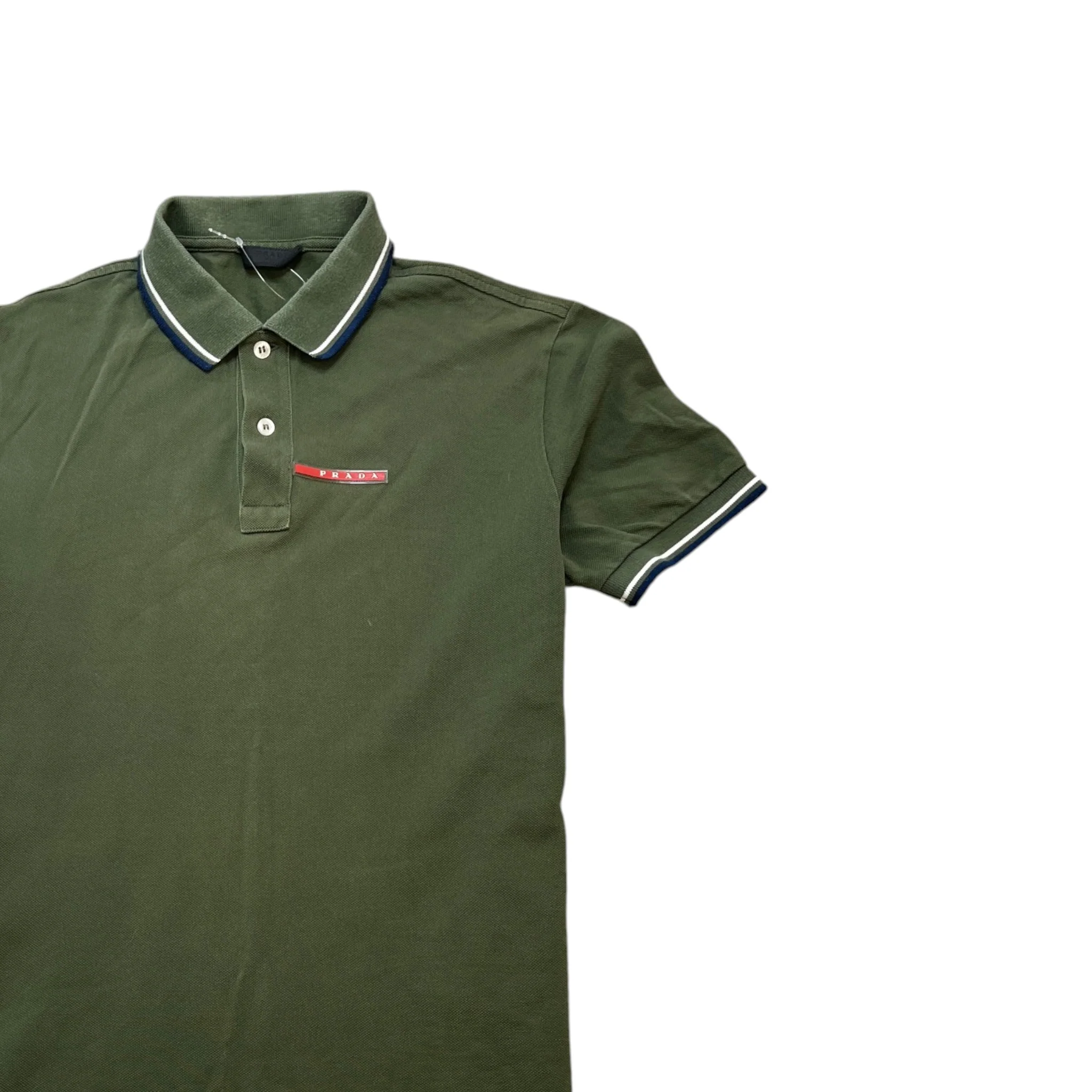 Men's Linea Rossa Polo Shirt Khaki Size M - Image 3