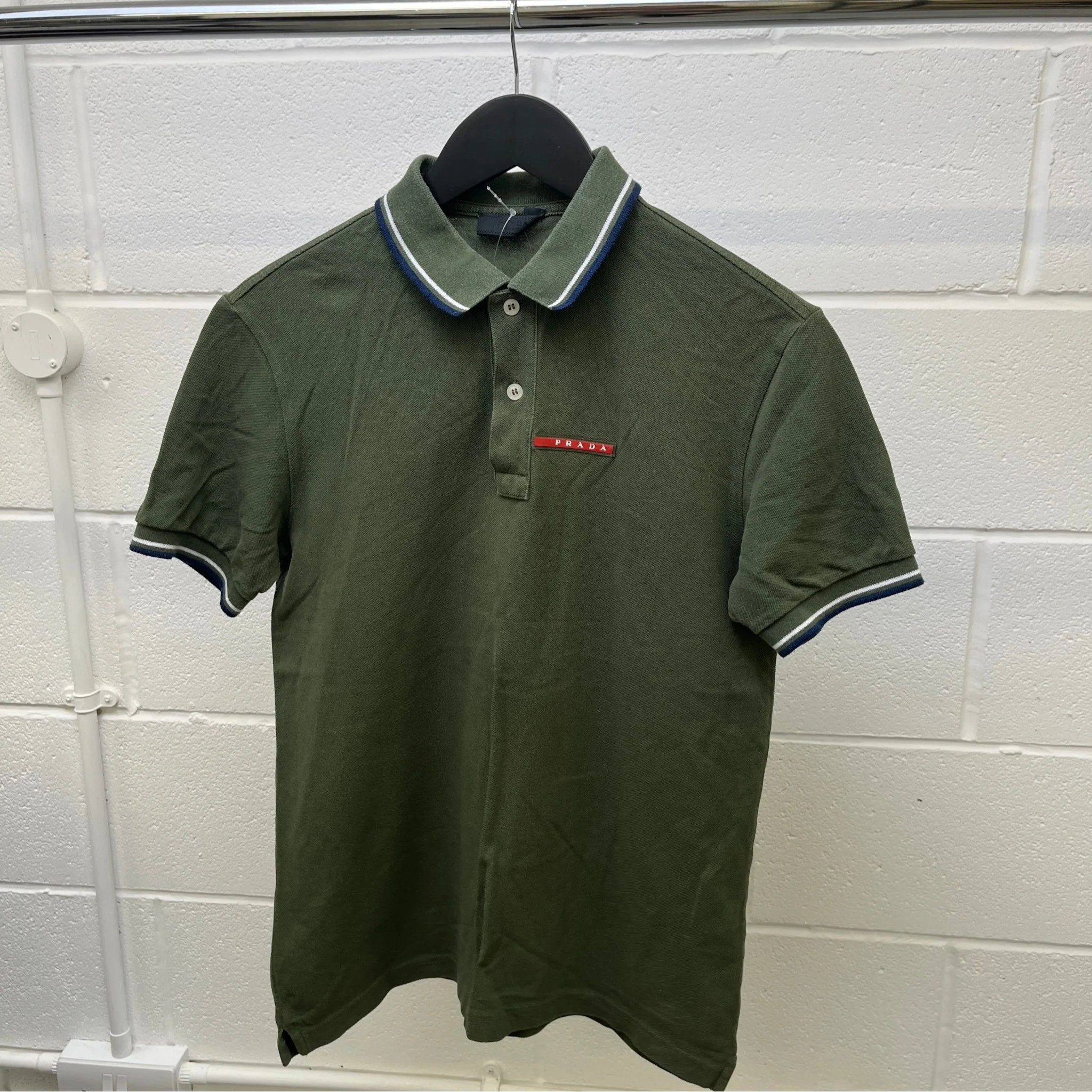 Men's Linea Rossa Polo Shirt Khaki Size M - Image 9