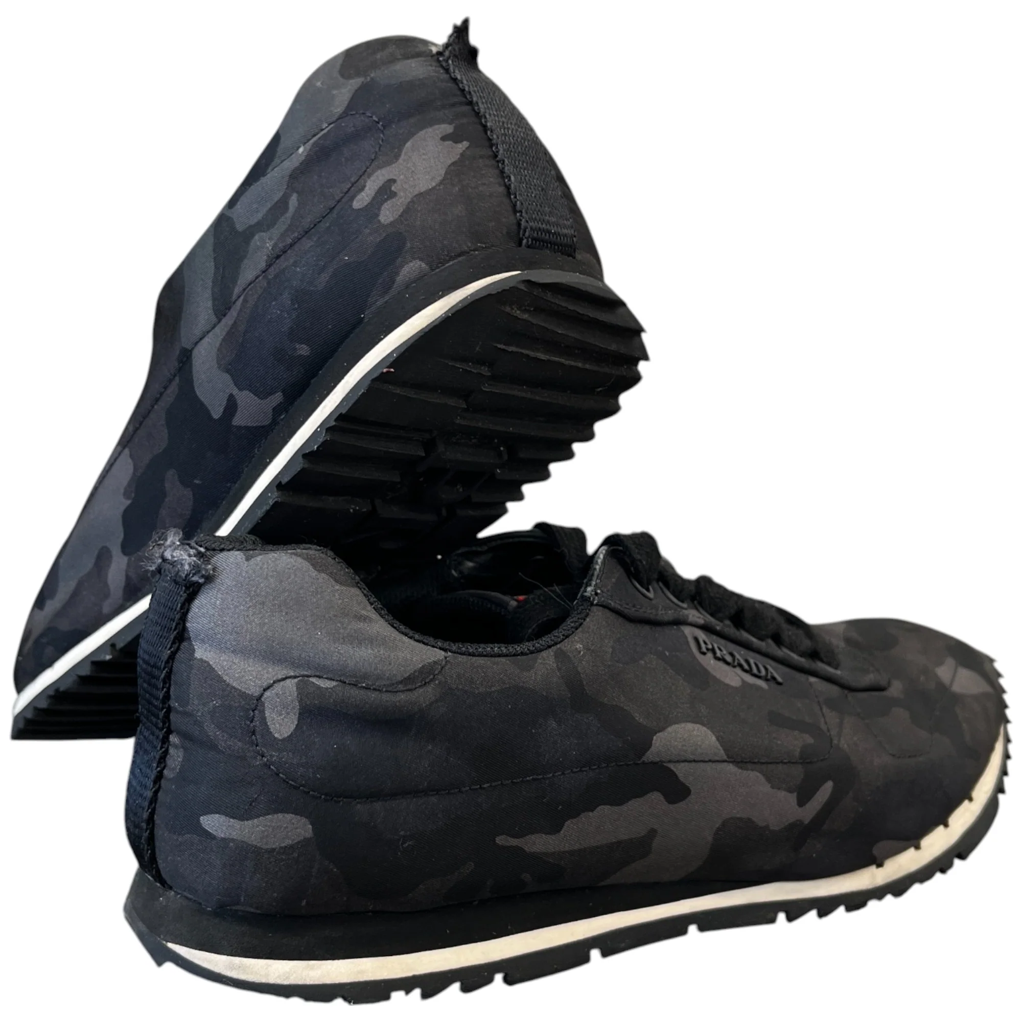 Men's Linear Rosa Camo Low Trainers Black Size EU 39 / UK 5 - Image 10