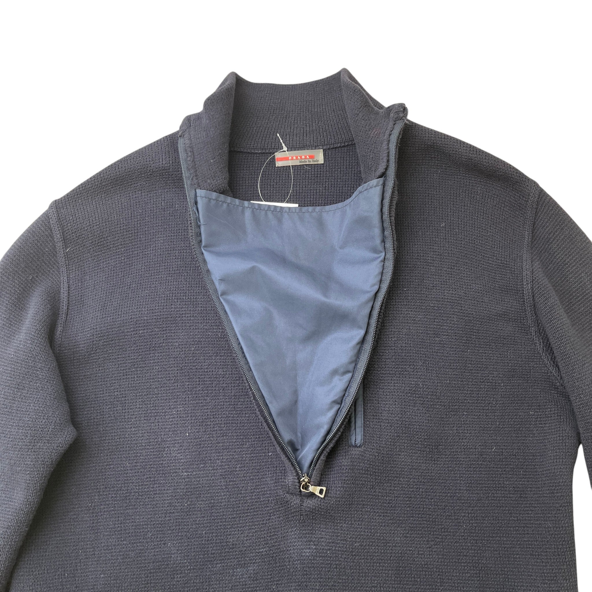 Men's Linear Rosa Jumper Navy Size L - Image 14